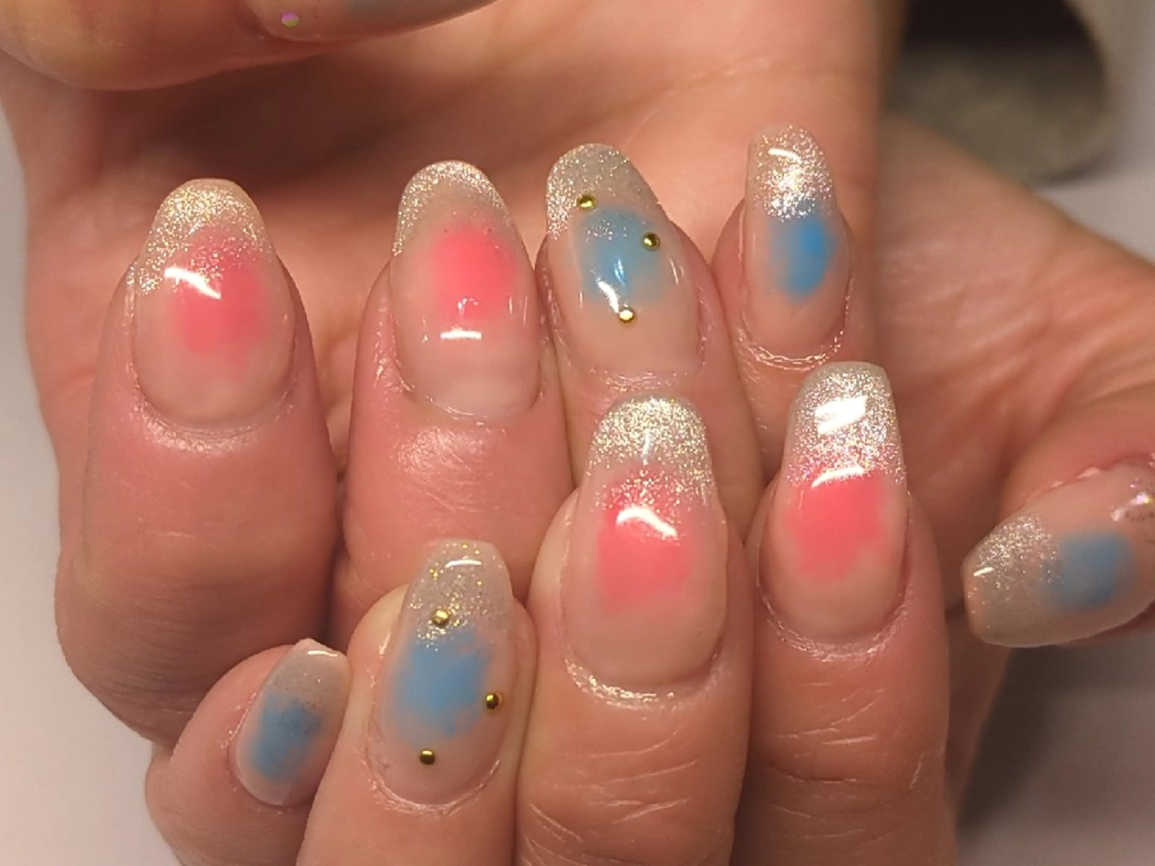 ミディアム AQUA nailのネイルデザイン