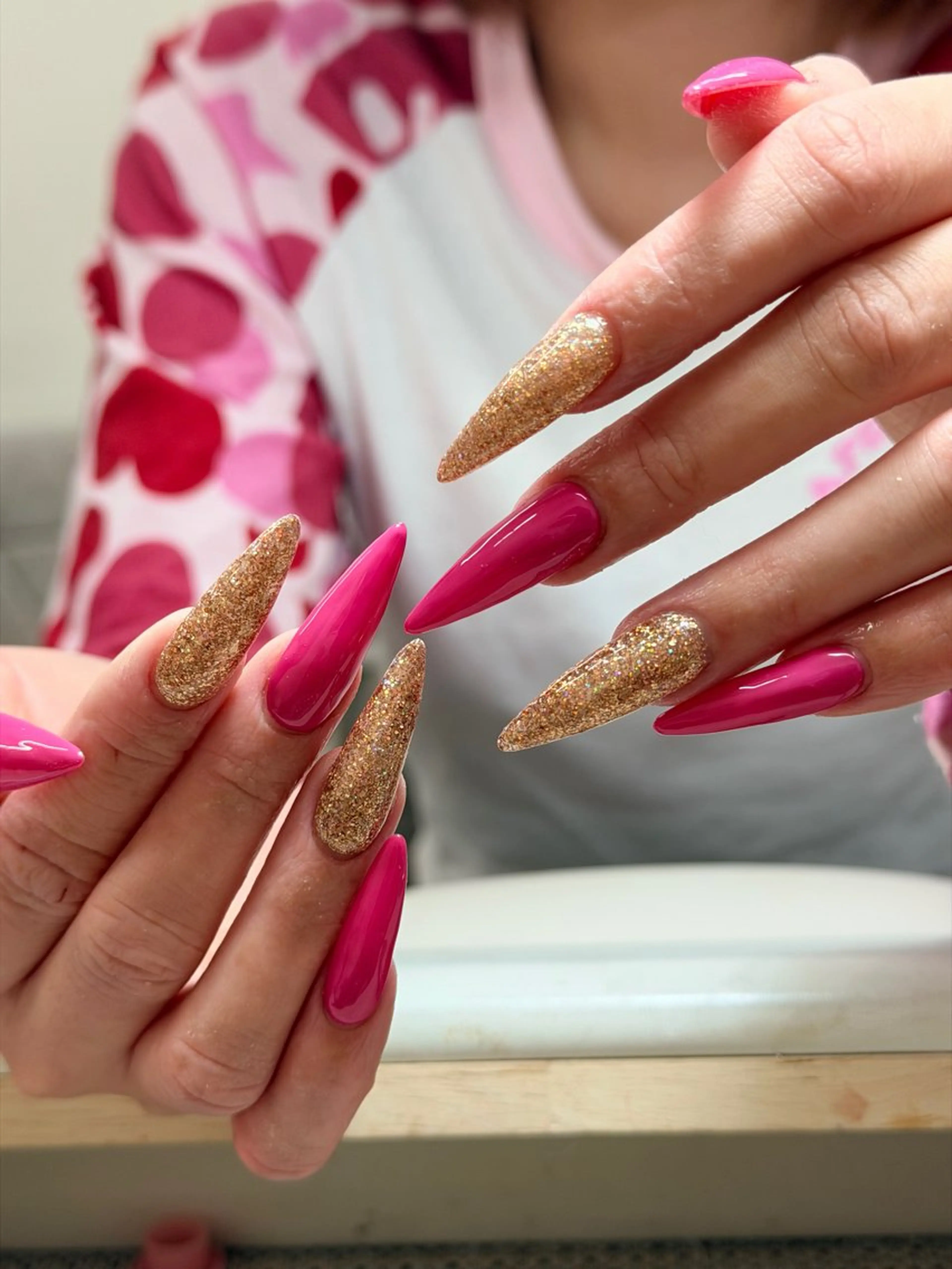 ネイル オーロラネイル ブルー チークネイル フットネイル フレンチネイル ハンドネイル REI レイのネイルデザイン