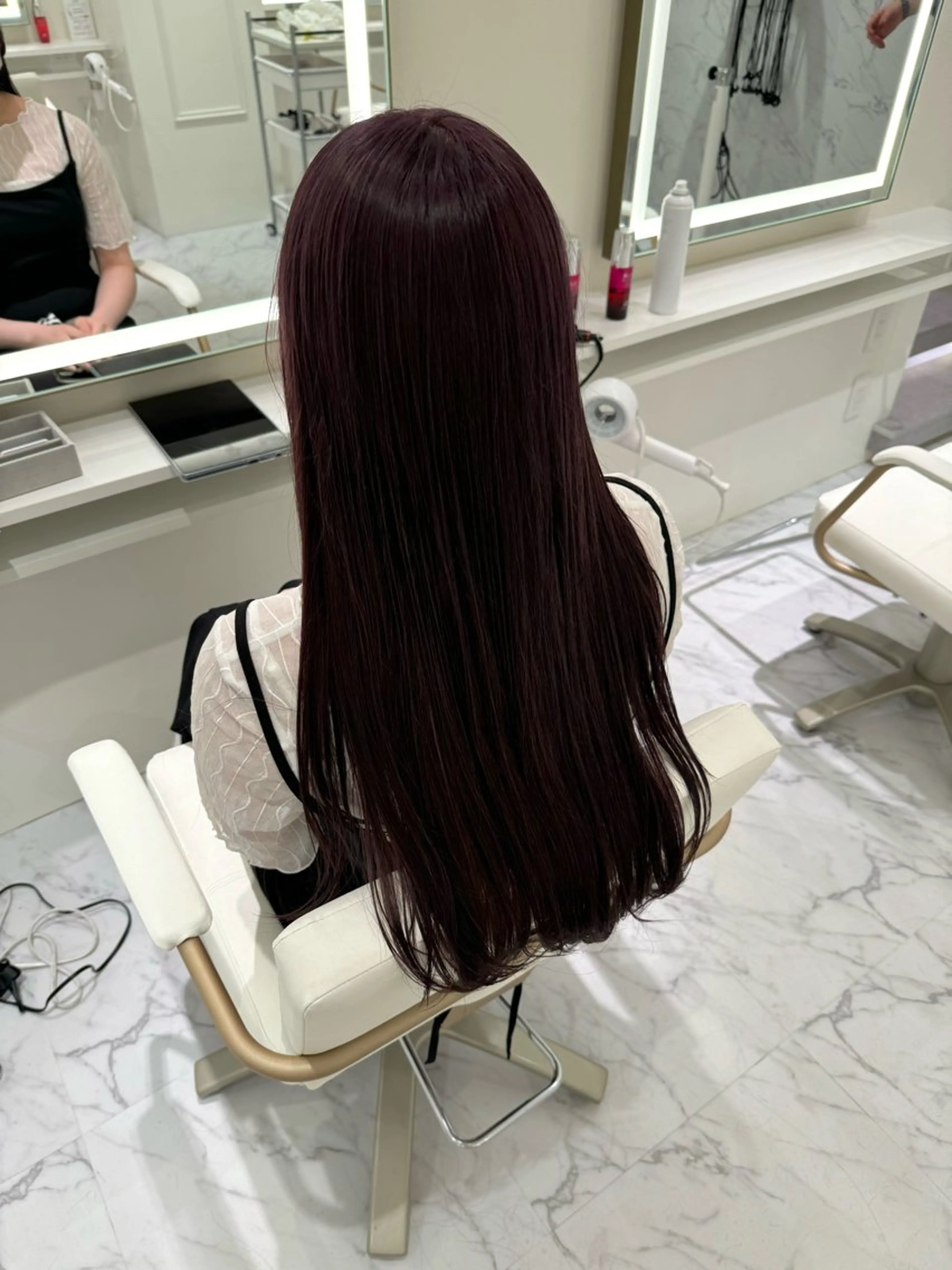 ロング カラー ブリーチ ラベンダーカラー ヘアカラー ParveMix🍀 藤原愛未のヘアスタイル