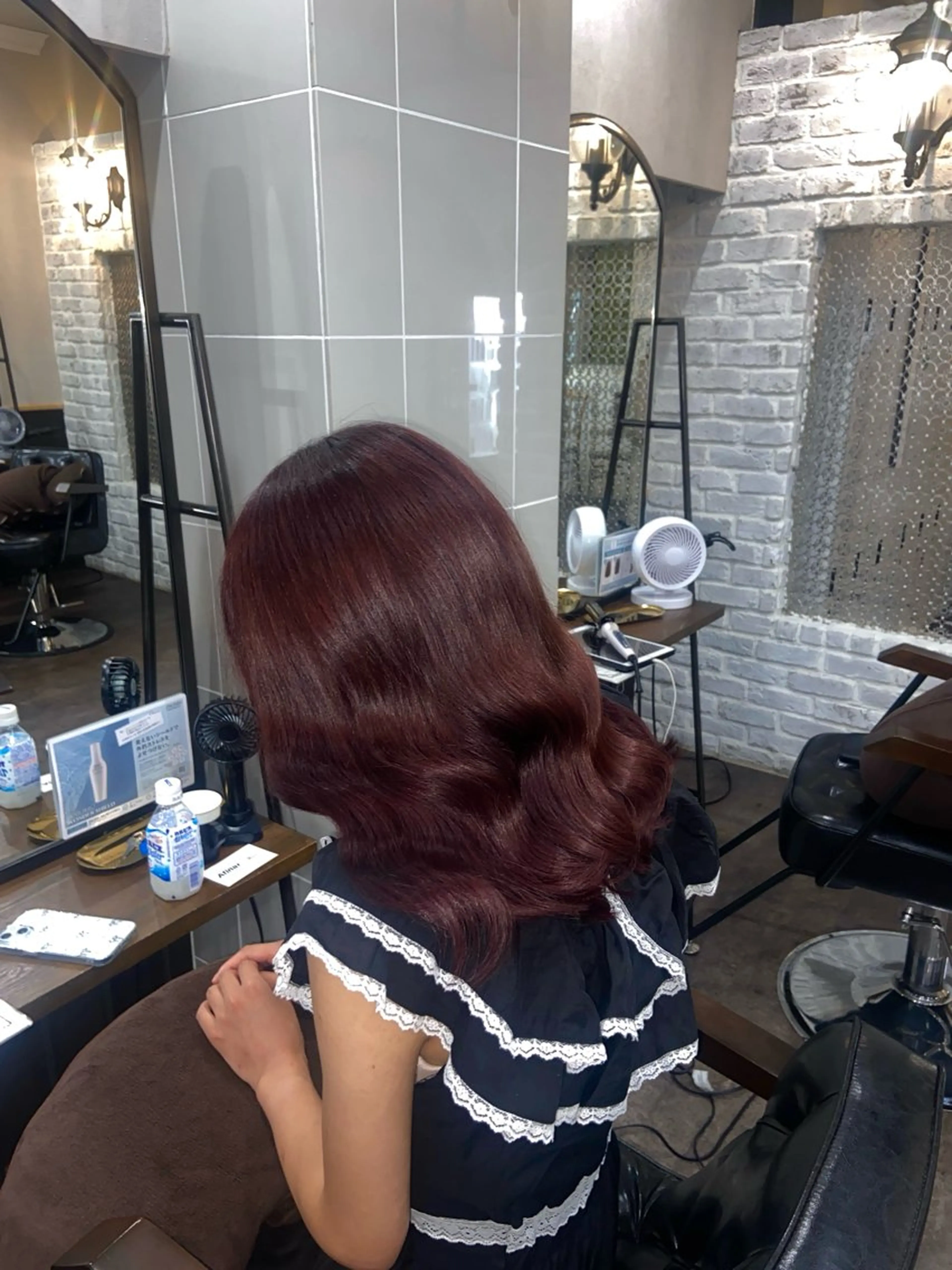 カラー ブラウンカラー ピンクカラー ヘアカラー Mejia Riseのヘアスタイル