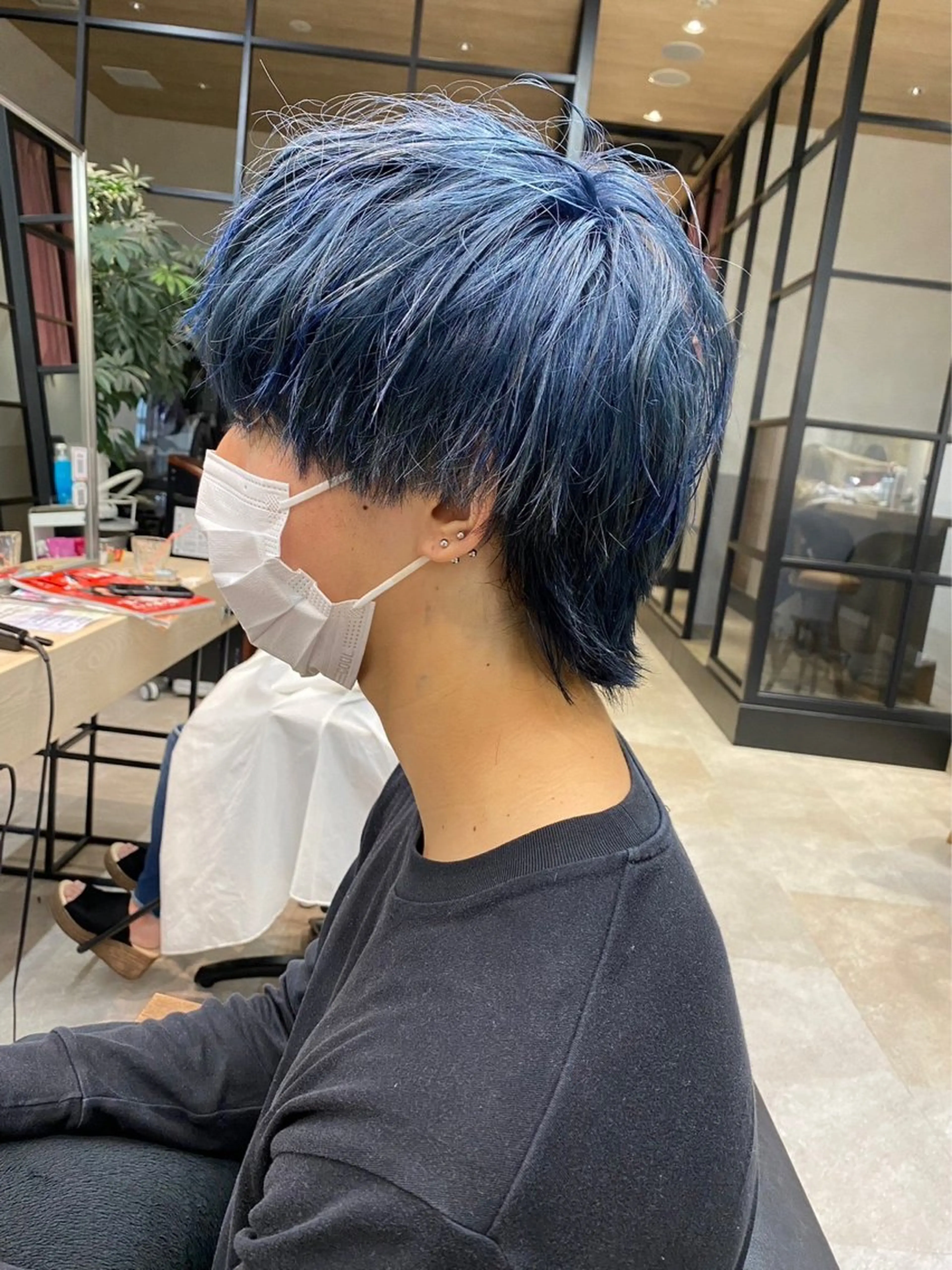 カラー メンズ rio¦ブラウン¦暗 髪¦縮毛矯正🌙のヘアスタイル
