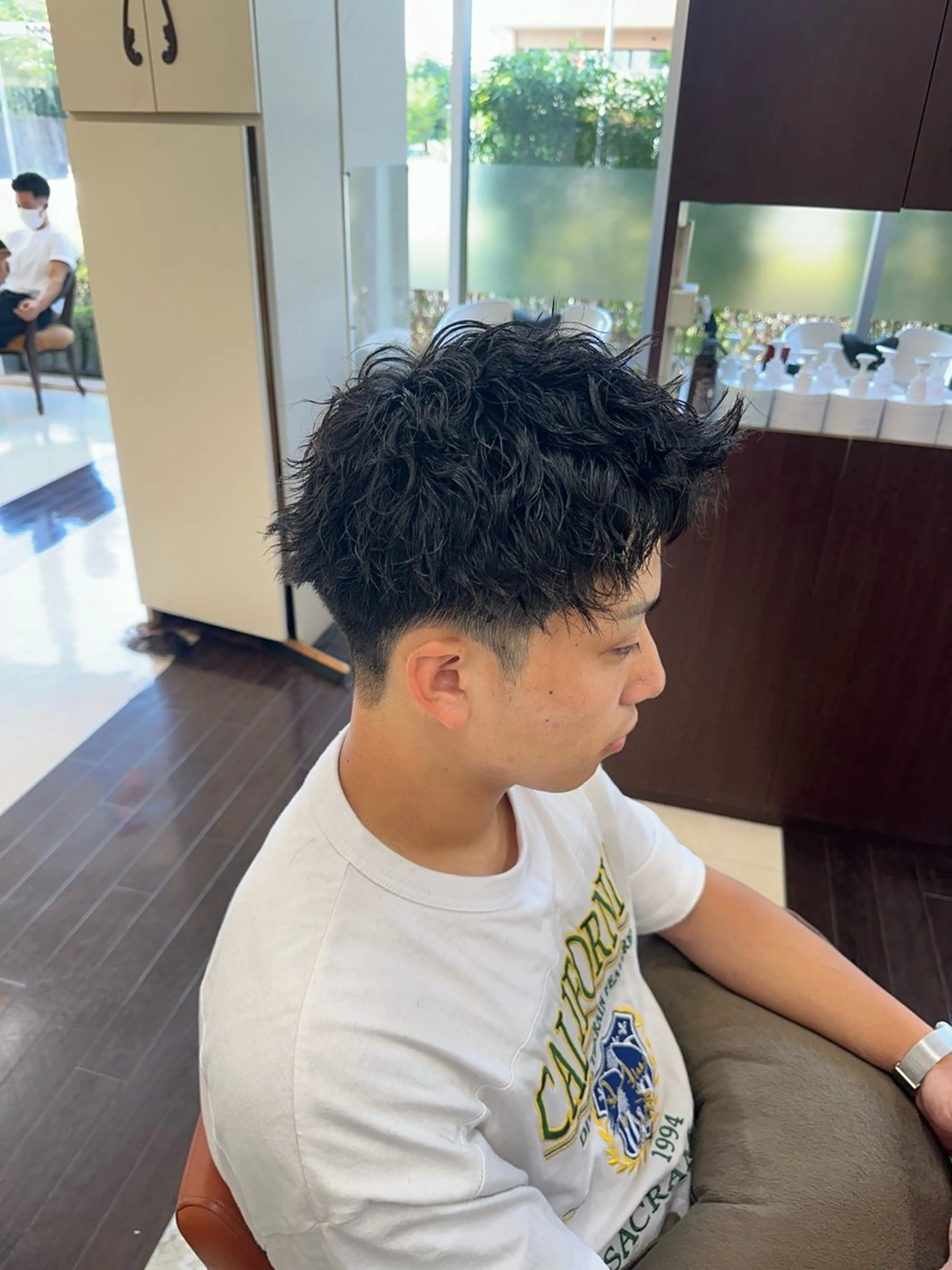 ショート カラー パーマ メンズ カット パーマ ヘアセット 毎月230人担当/ メンズヘア/清和武虎のヘアスタイル