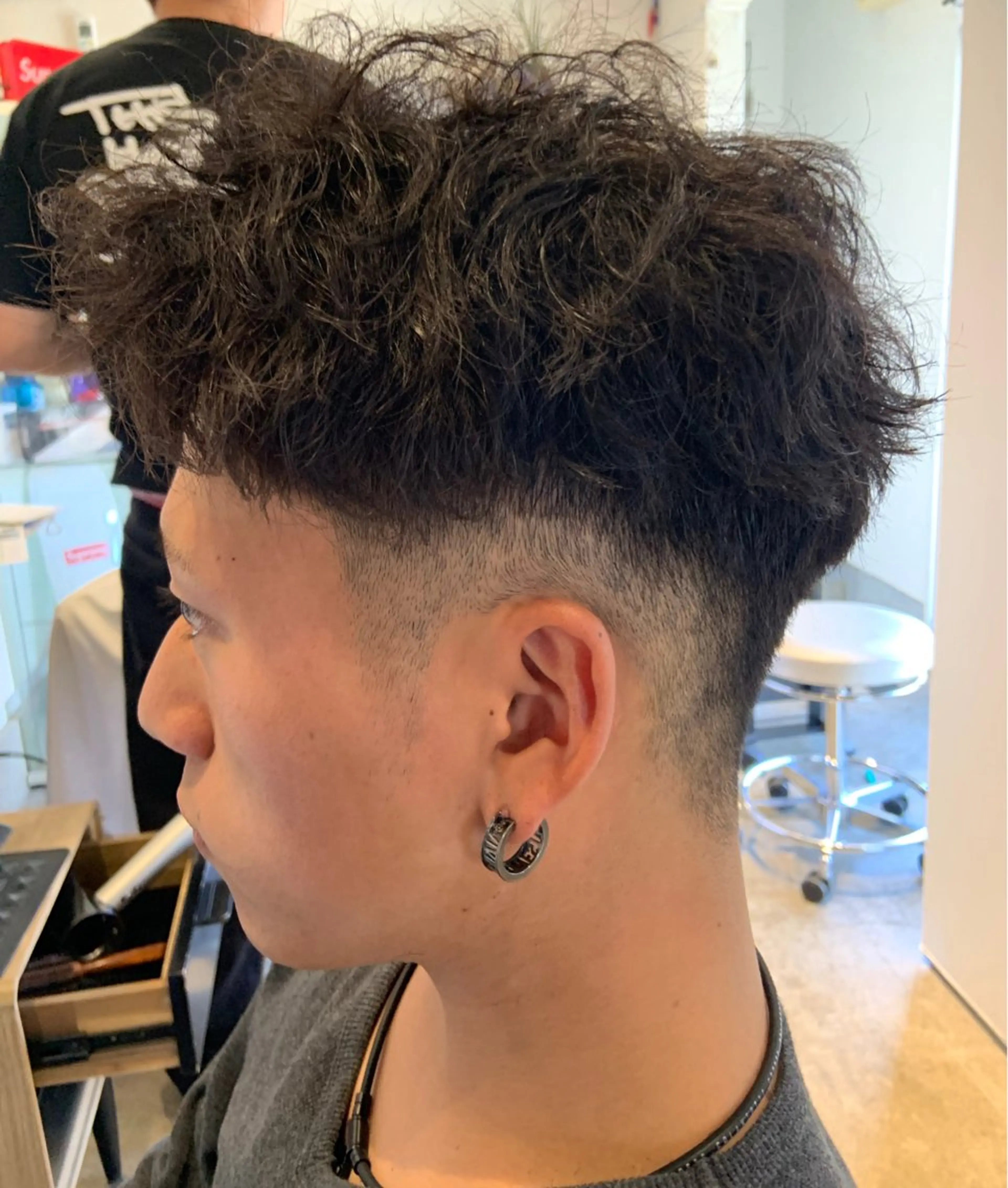 メンズ カット パーマ 原谷 一成のヘアスタイル