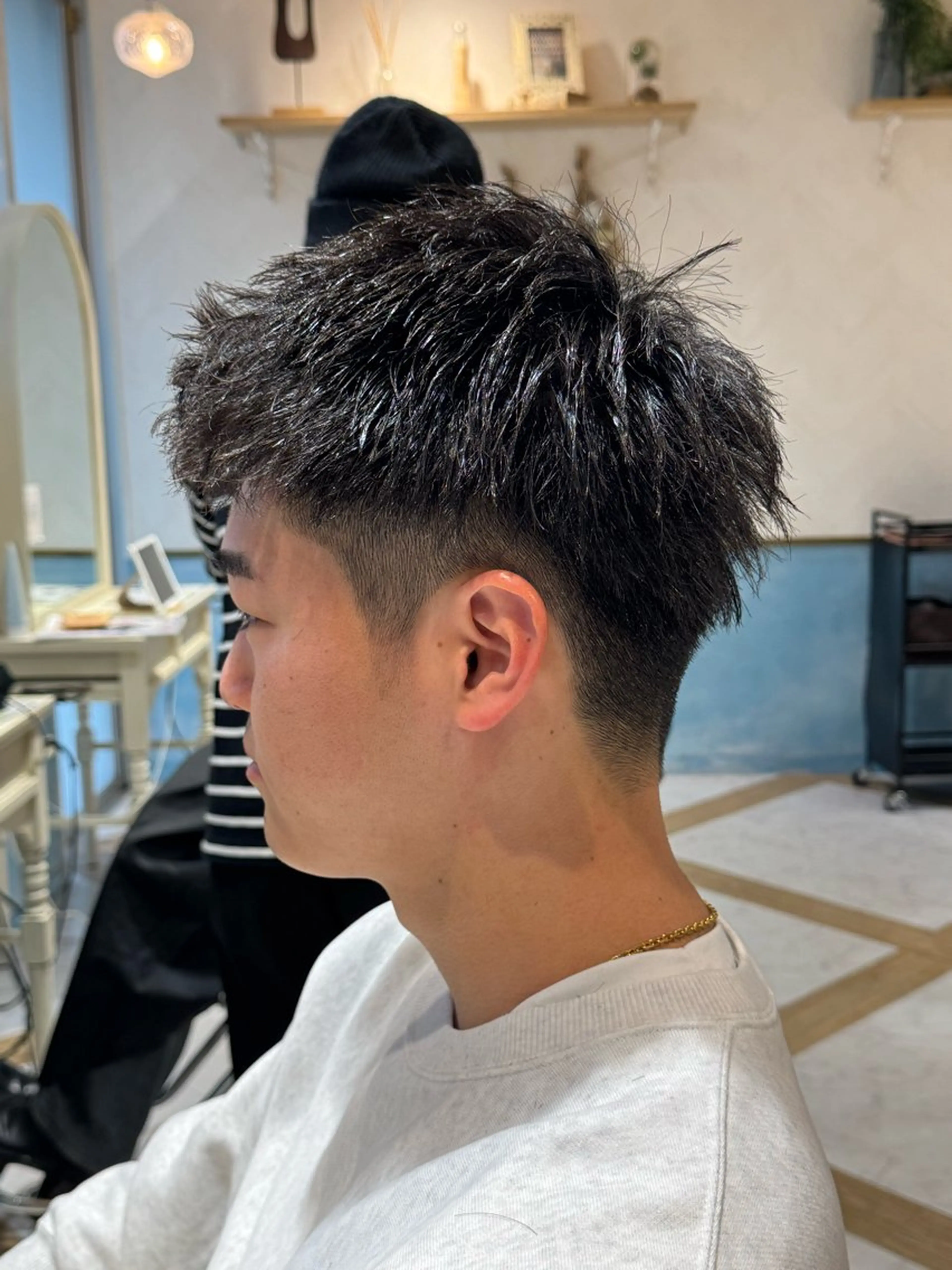 パーマ メンズ カット パーマ ハクヤ心斎橋 パーマ/縮毛矯正のヘアスタイル