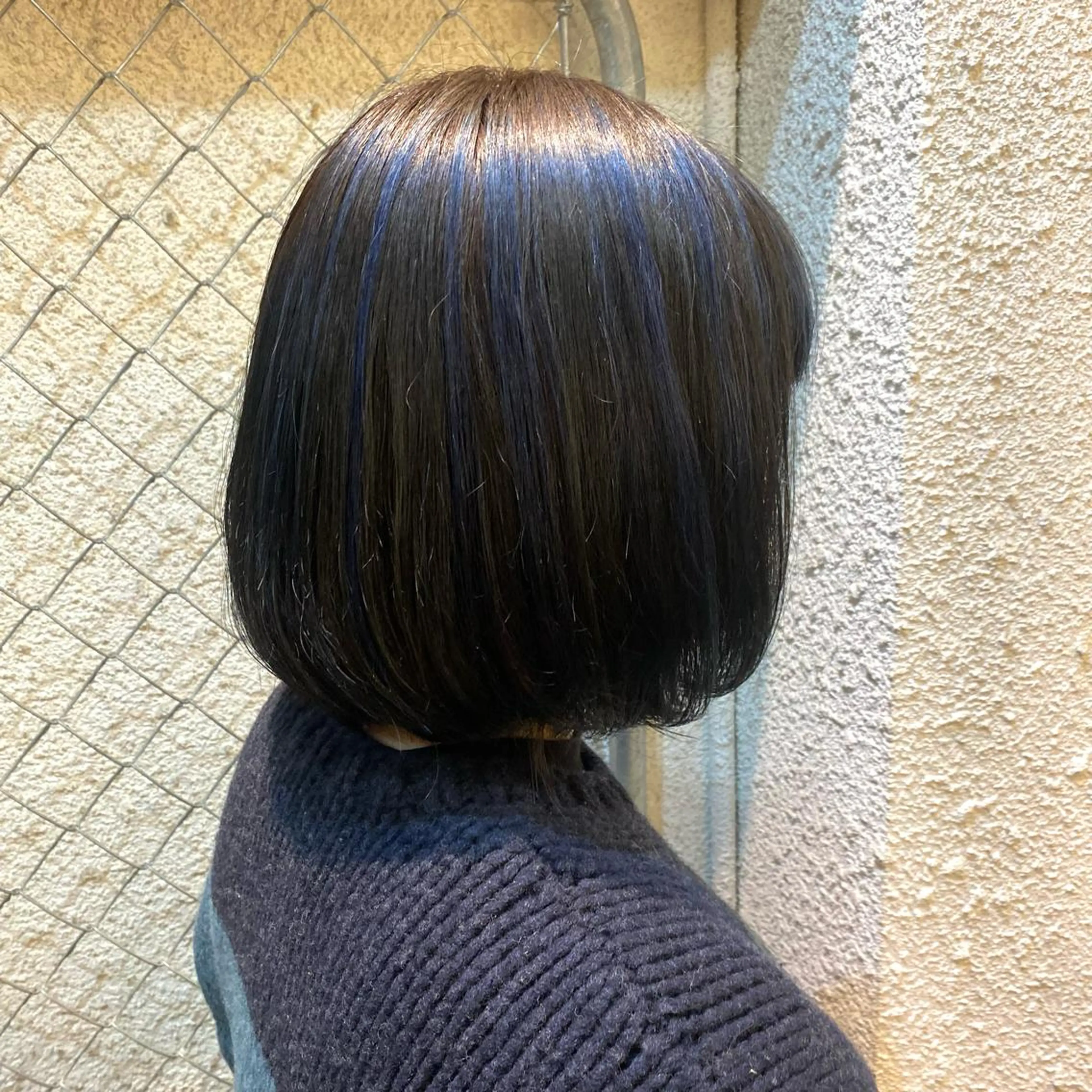 ショート カラー ブルーカラー ハイライトカラー ハイライト 暖色艶color / ボブ🦩Rioのヘアスタイル