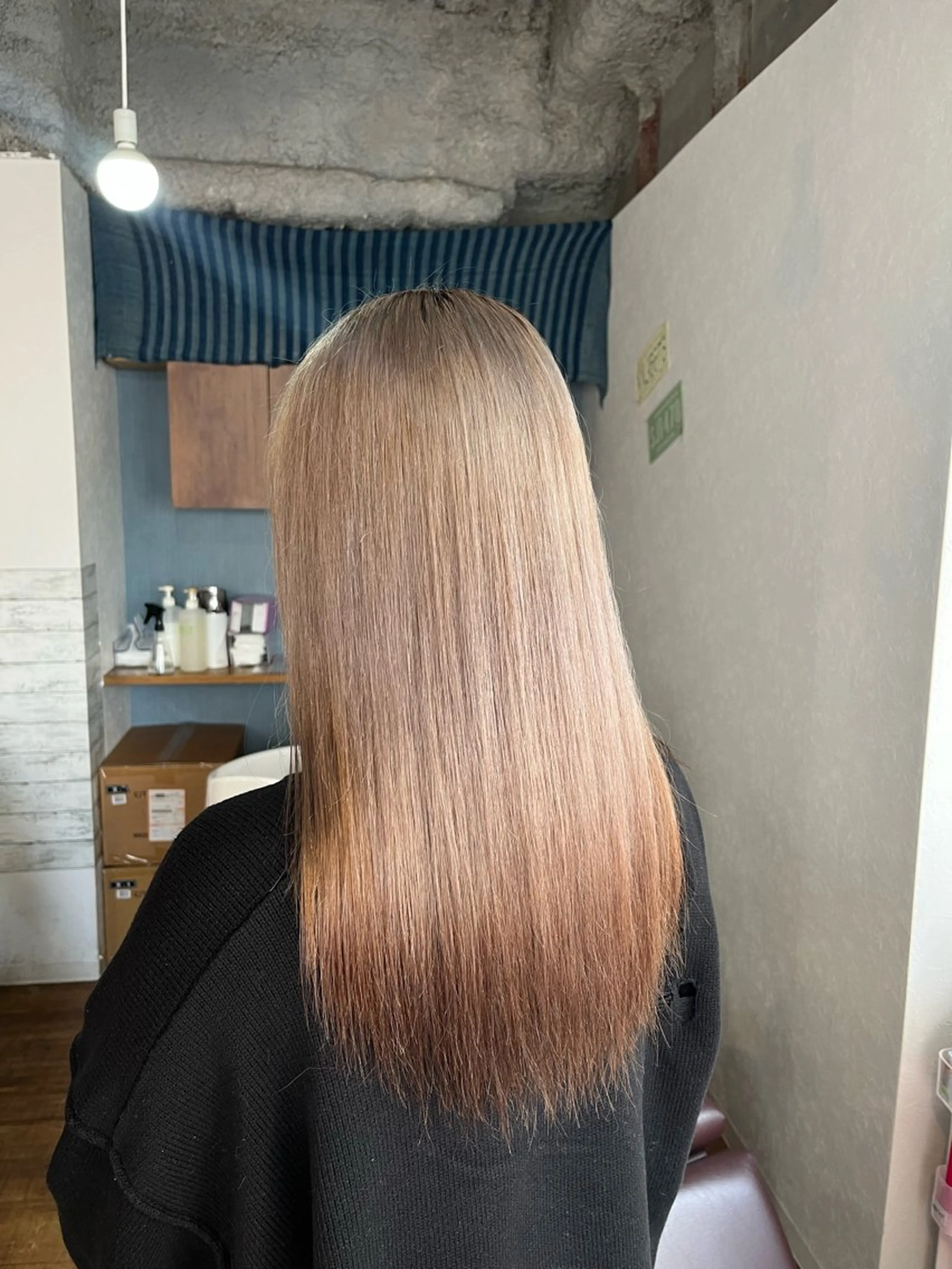 ロング カラー ヘアカラー 似合わせ/ブリーチ/ 髪質改善/ミクෆ‪のヘアスタイル