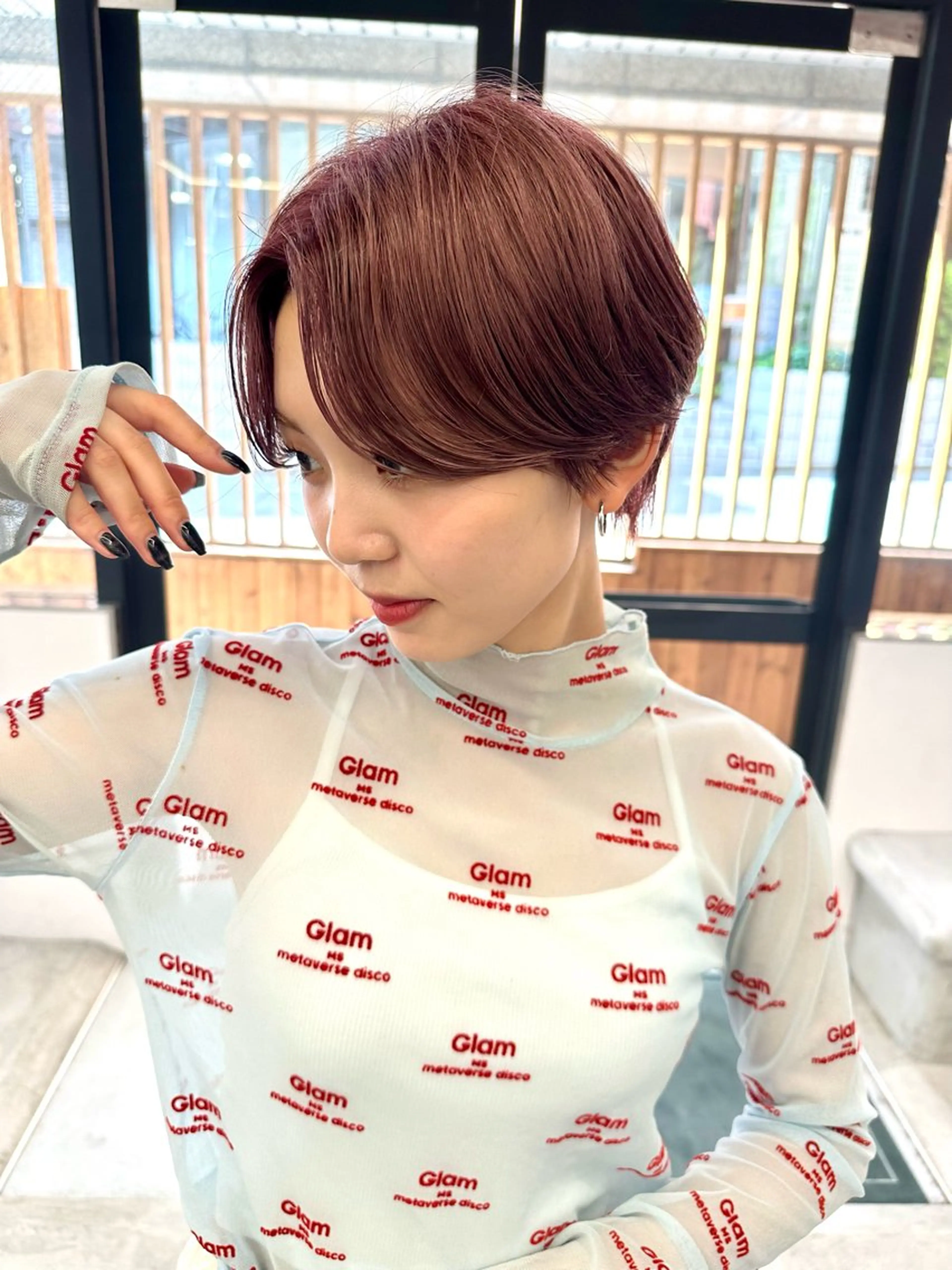 ショート カット ヘアカラー 骨格診断で絶対可愛い ✨丸みショート✨凌弥のヘアスタイル