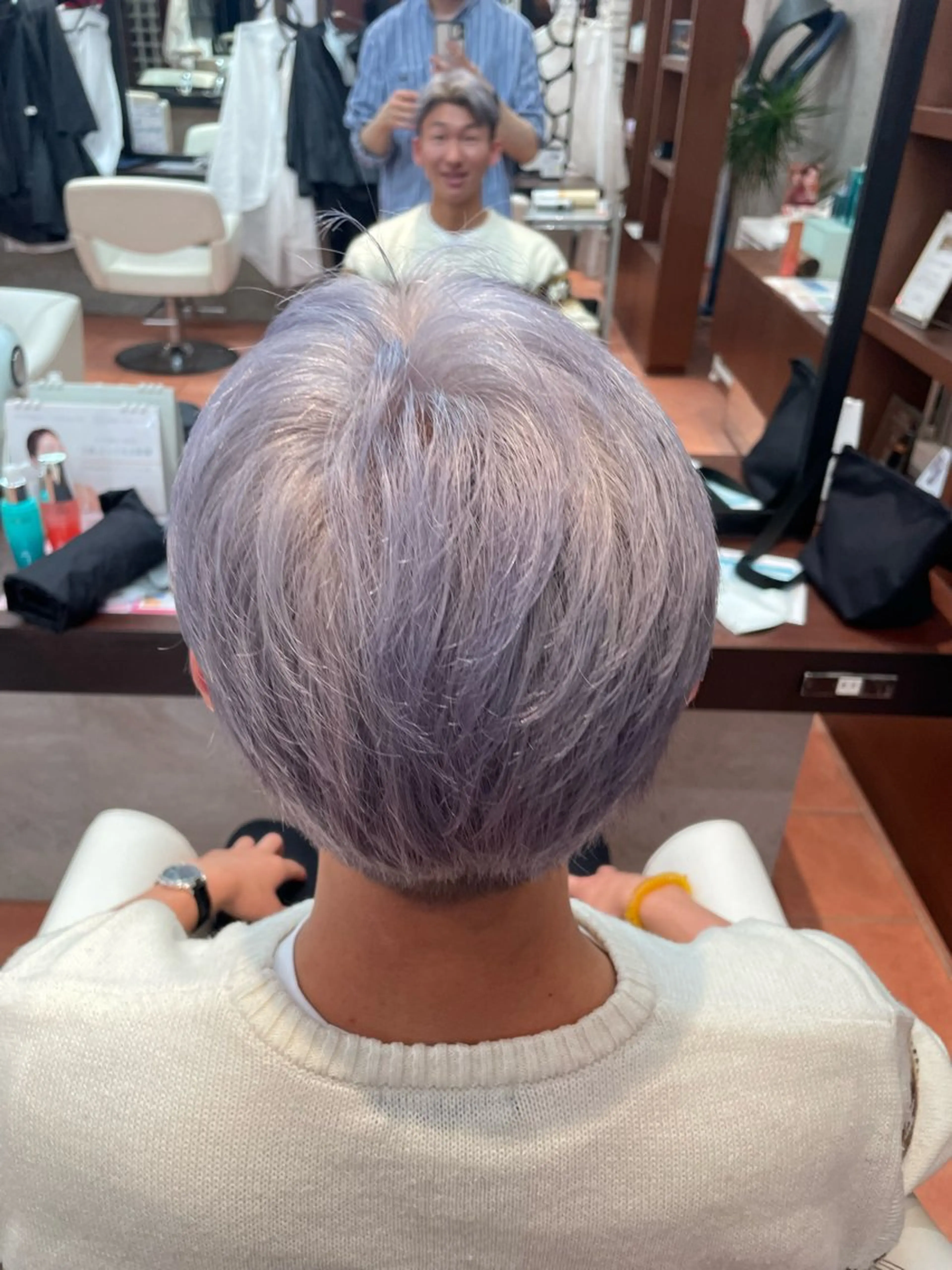 ショート カラー メンズ カット ヘアカラー トリートメント ヘアセット 艶髪✨🫧三澤 廉 M.SLASHのヘアスタイル