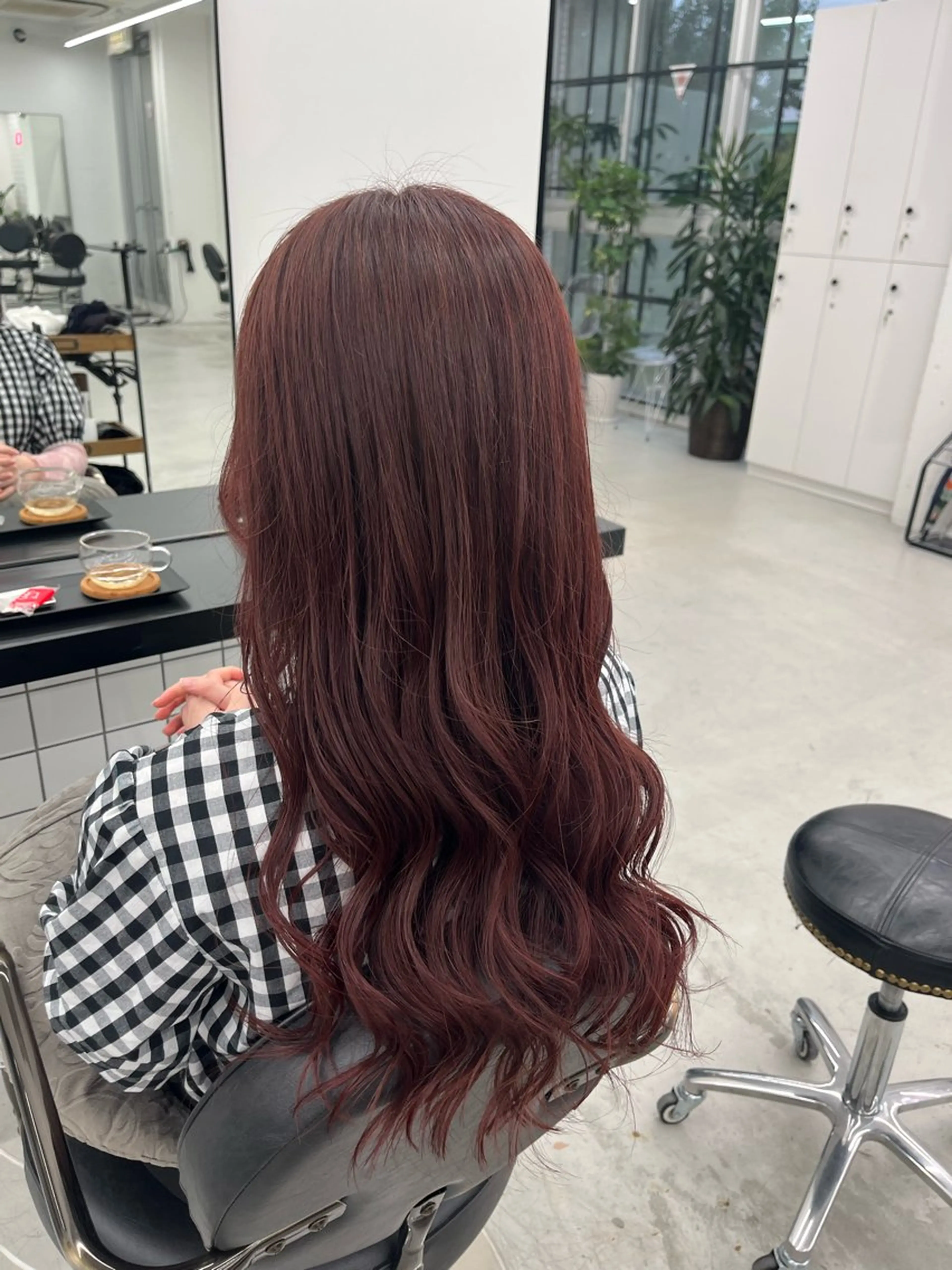 ロング カラー ブラウンカラー ピンクカラー ピンクブラウン 🫧‪Ameri🫧 JILLSTUDIOのヘアスタイル