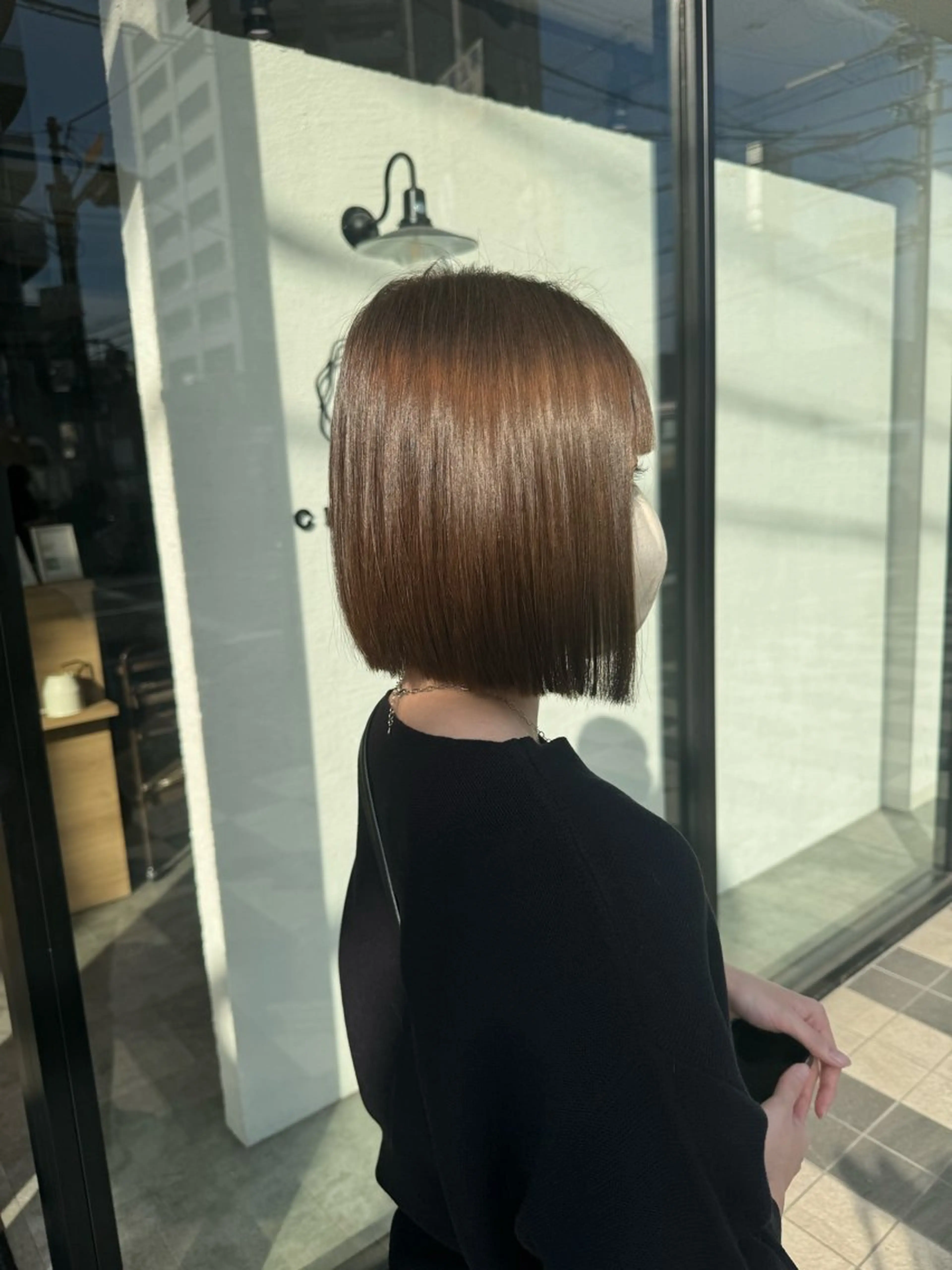 ショート カラー ベージュカラー 透明感カラー ヘーゼル 縮毛矯正 カット ヘアカラー トリートメント オスズ 🎀´-のヘアスタイル