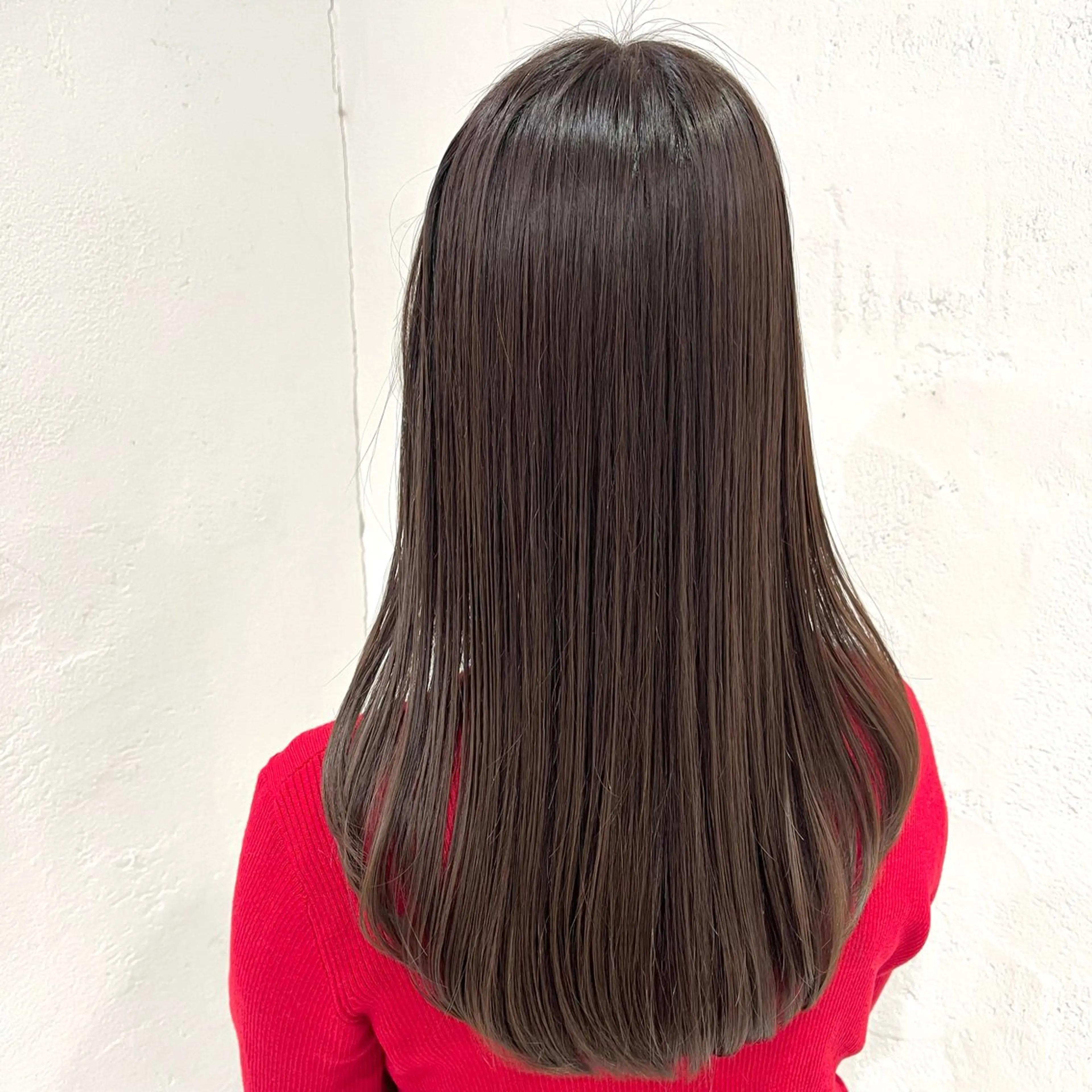 セミロング カラー カット ヘアカラー トリートメント 透明感カラー/ 髪質改善/レイヤーのヘアスタイル