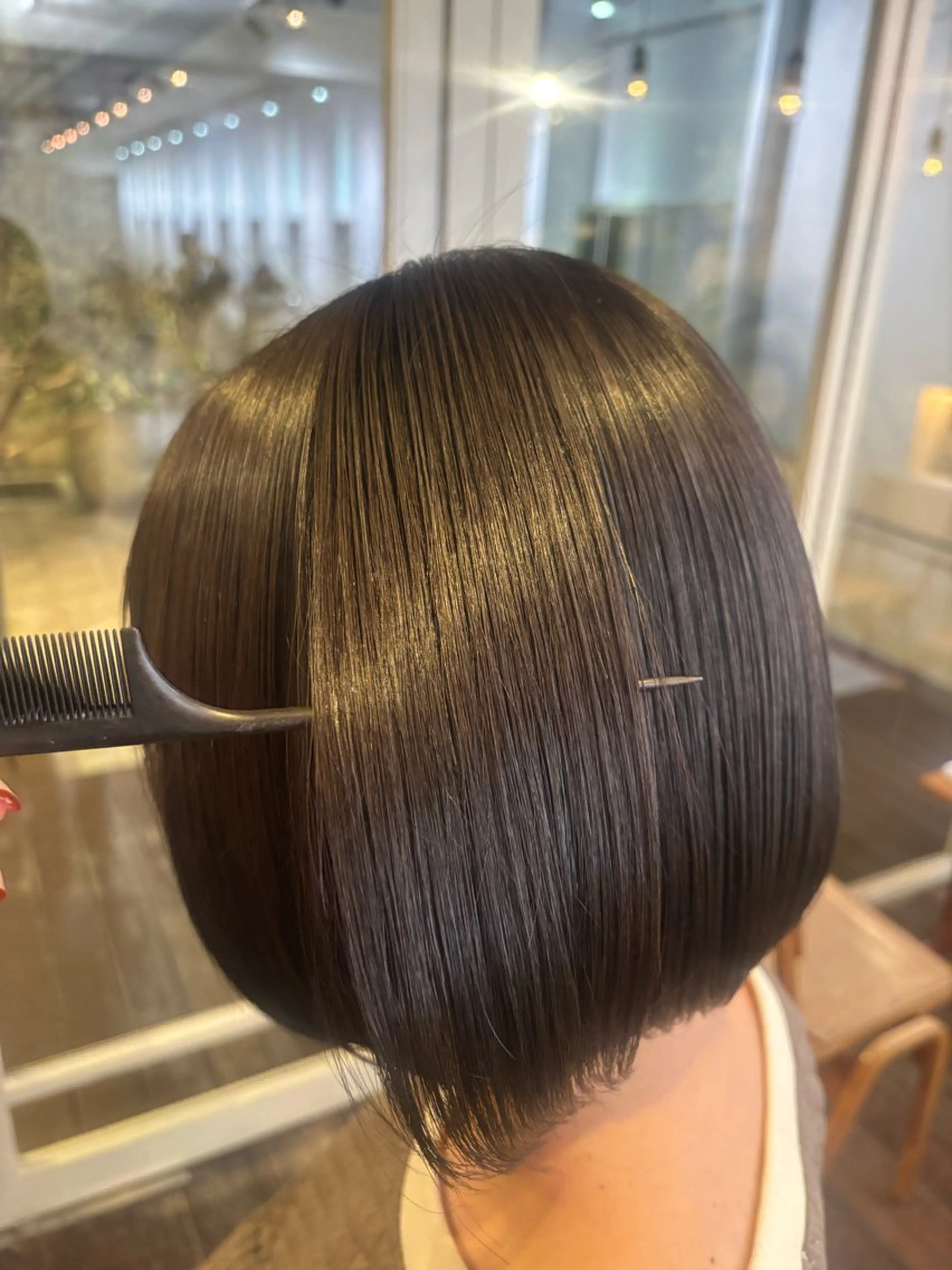 ミディアム カラー くいた あやなのヘアスタイル