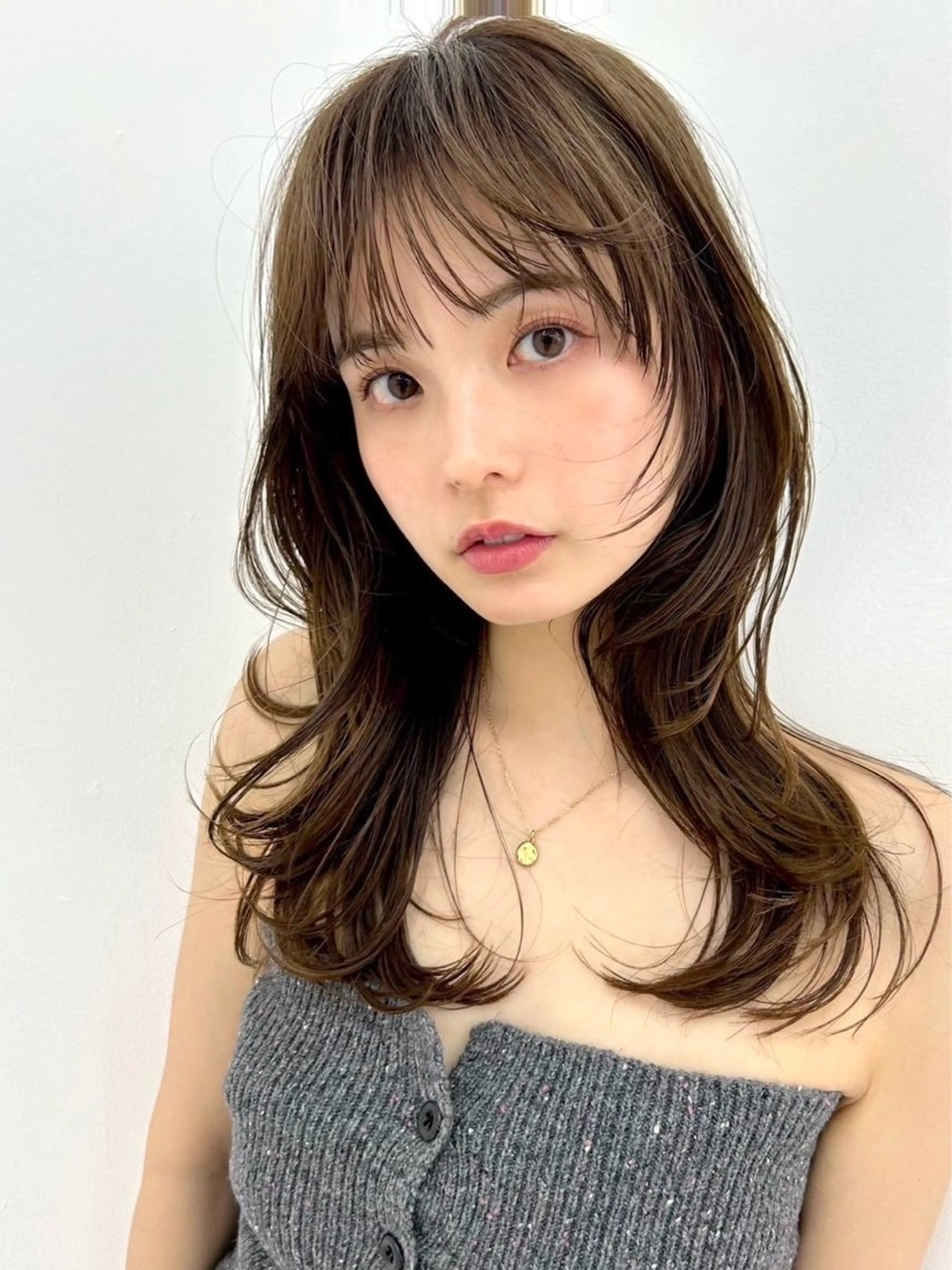 ロング カラー yumeka🩶ボブ 暖色/透け感カラーのヘアスタイル