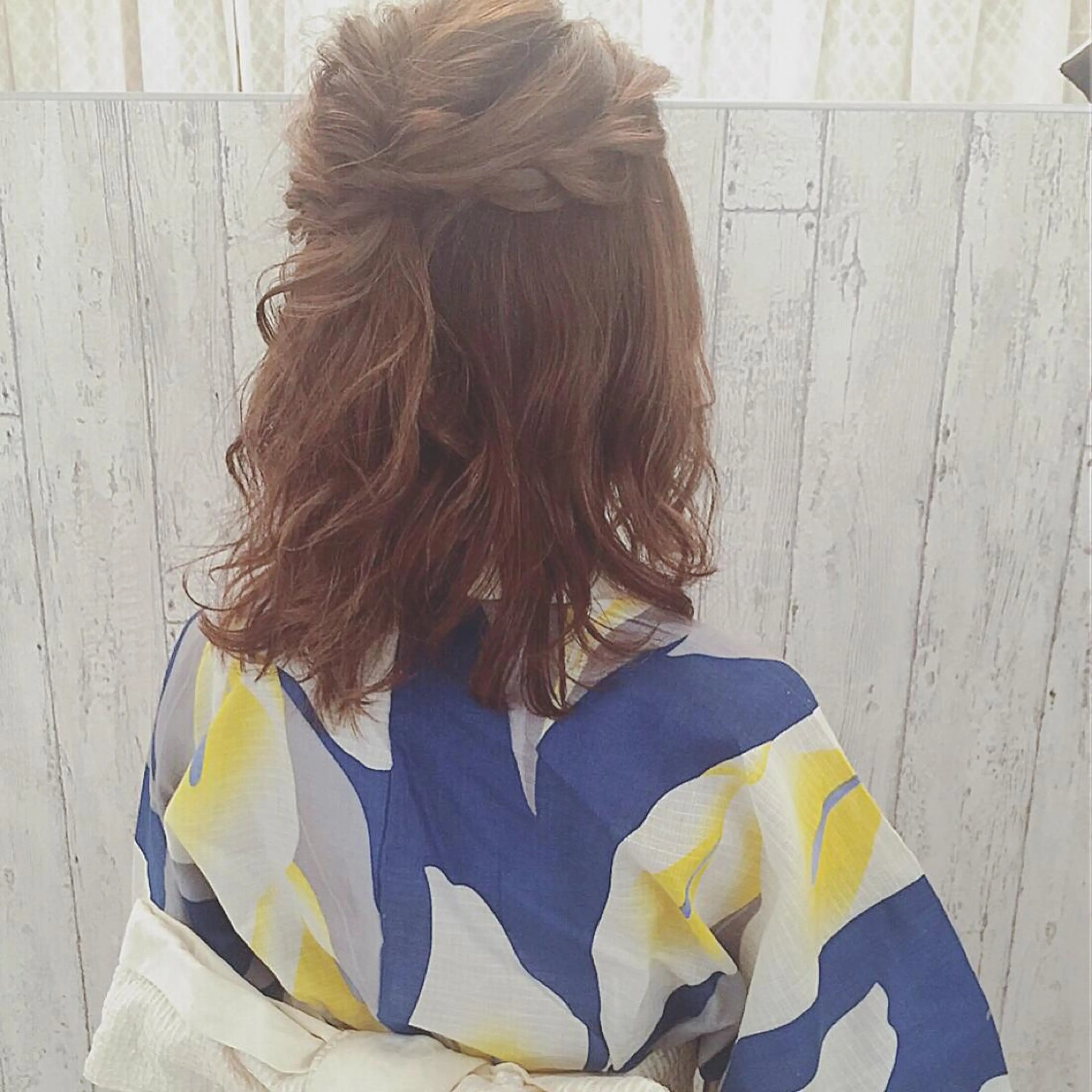 ミディアム ヘアアレンジ 簡単アレンジ 浴衣 RUMéL 🌙YUIのマツエク・マツパデザイン