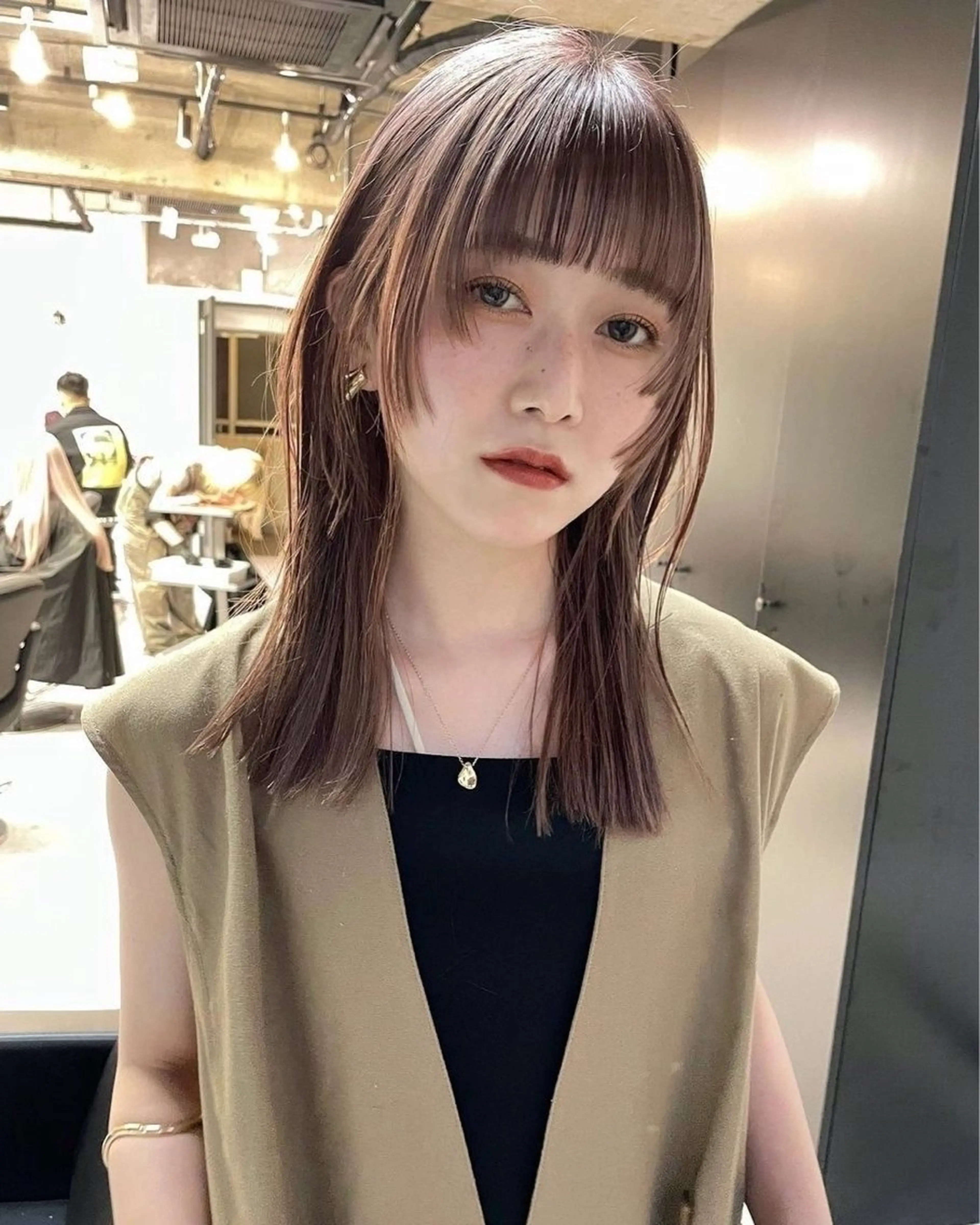 ロング カット トリートメント 水谷 優華のヘアスタイル