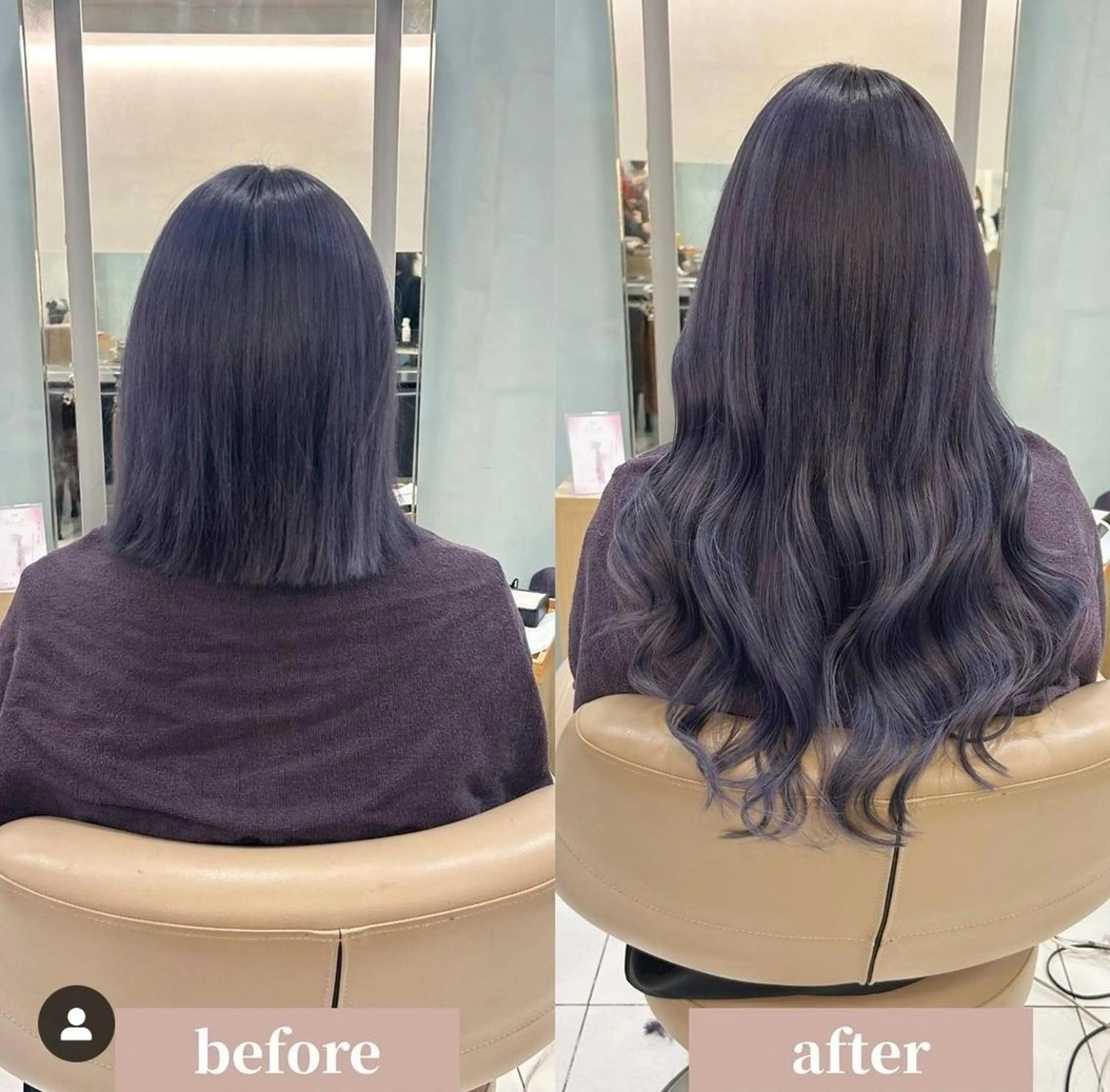 セミロング ヘアアレンジ ヘアカラー エクステ カラーとエクステ 🌟エクステのヘアスタイル