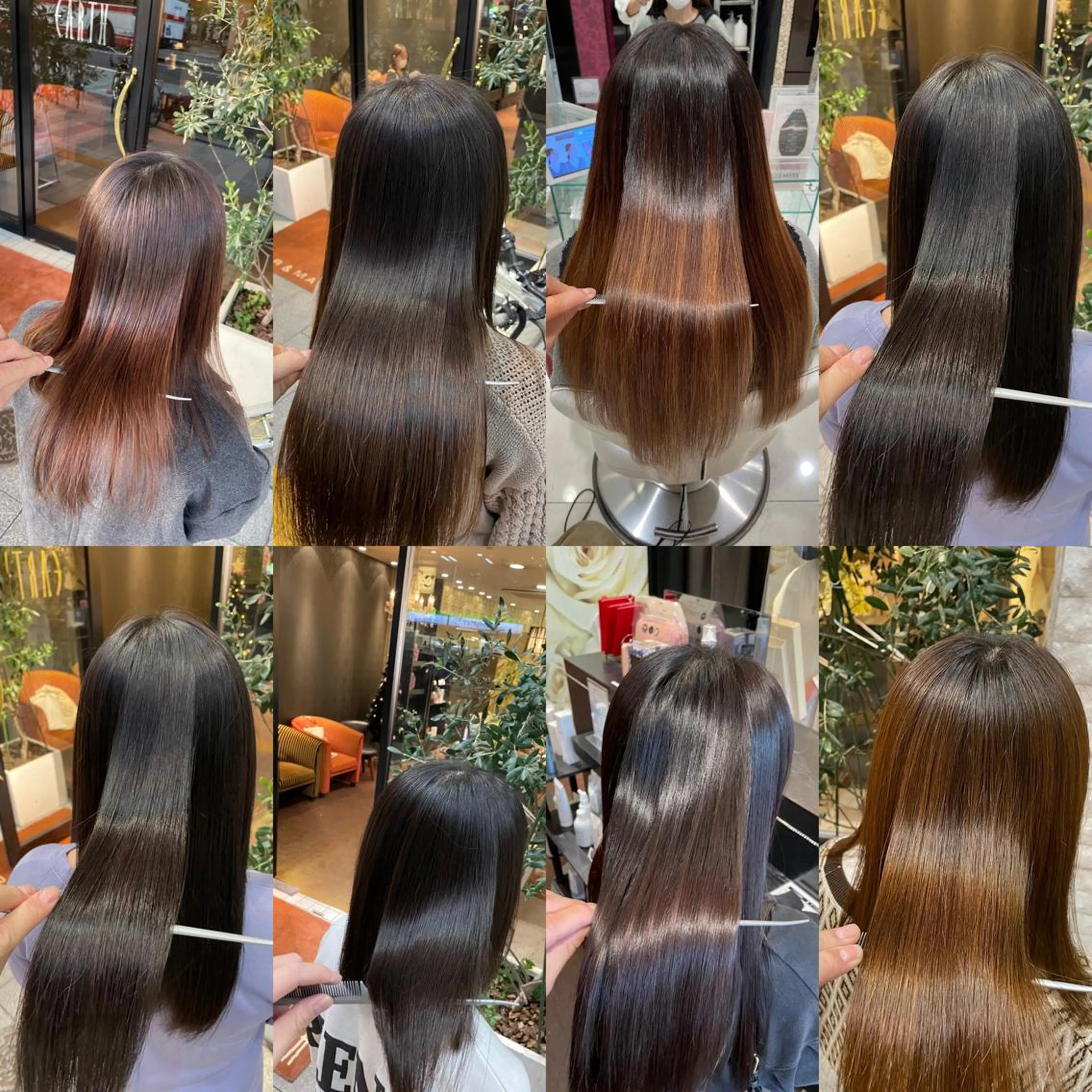 セミロング 縮毛矯正/髪質改善 EARTH髙橋のヘアスタイル