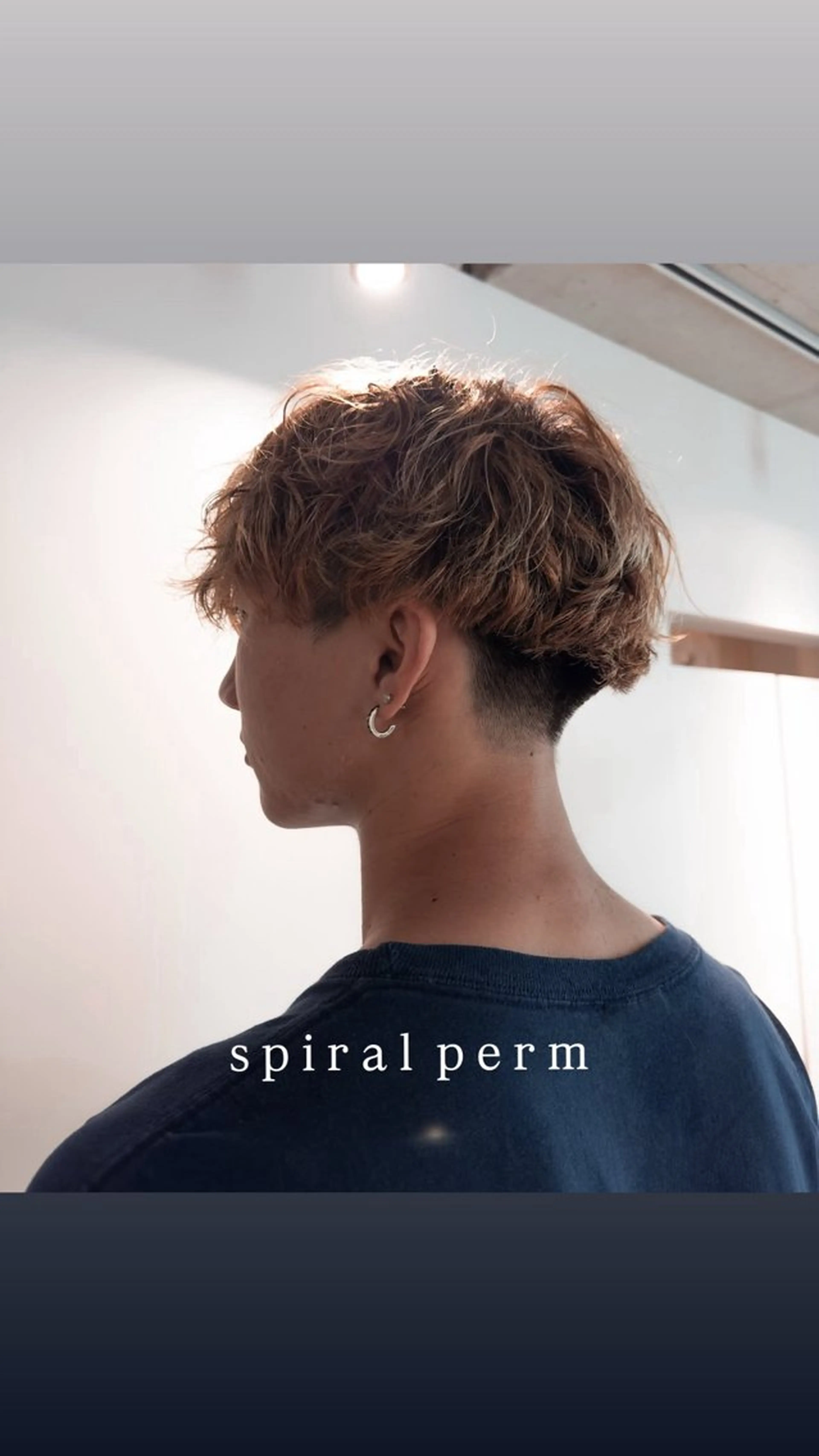 パーマ メンズ カット パーマ レイヤーカット 大名　sakiのヘアスタイル