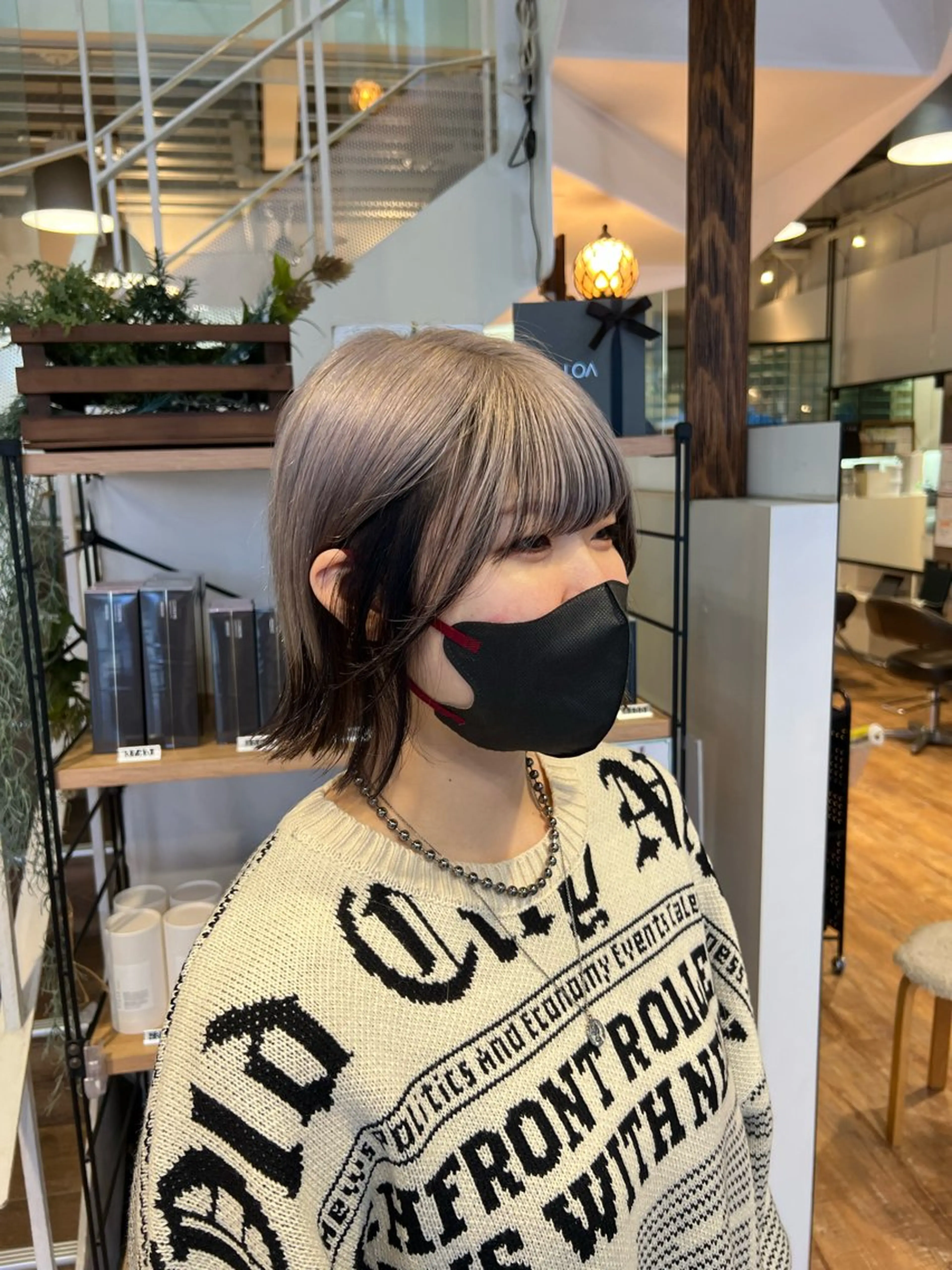 カラー ミストバング  フェイスフレーミング ヘアカラー インナーカラー♡ Nanakoのヘアスタイル