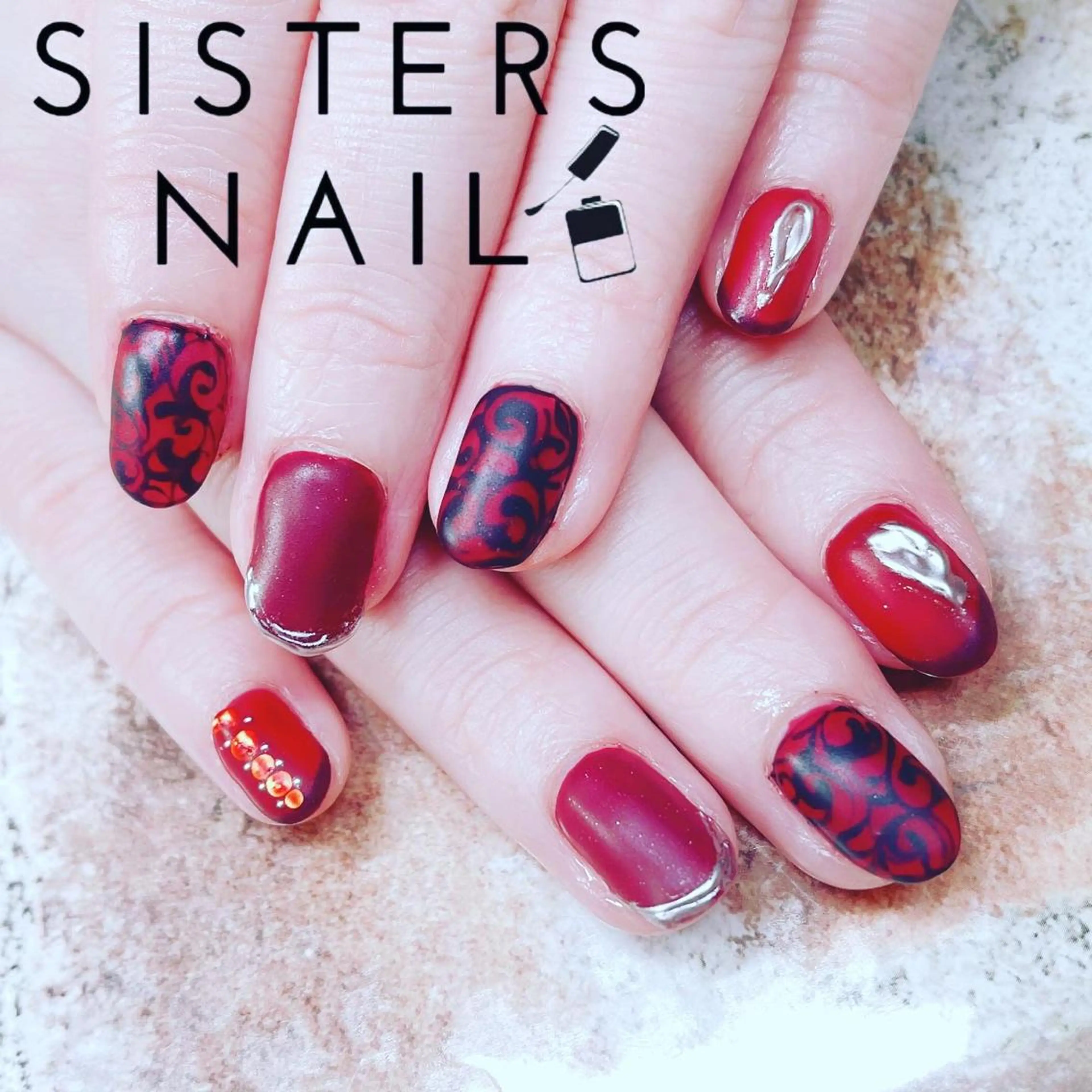 ネイル アートネイル 成人式 フレンチネイル キラキラネイル レース sisters nail.fのネイルデザイン