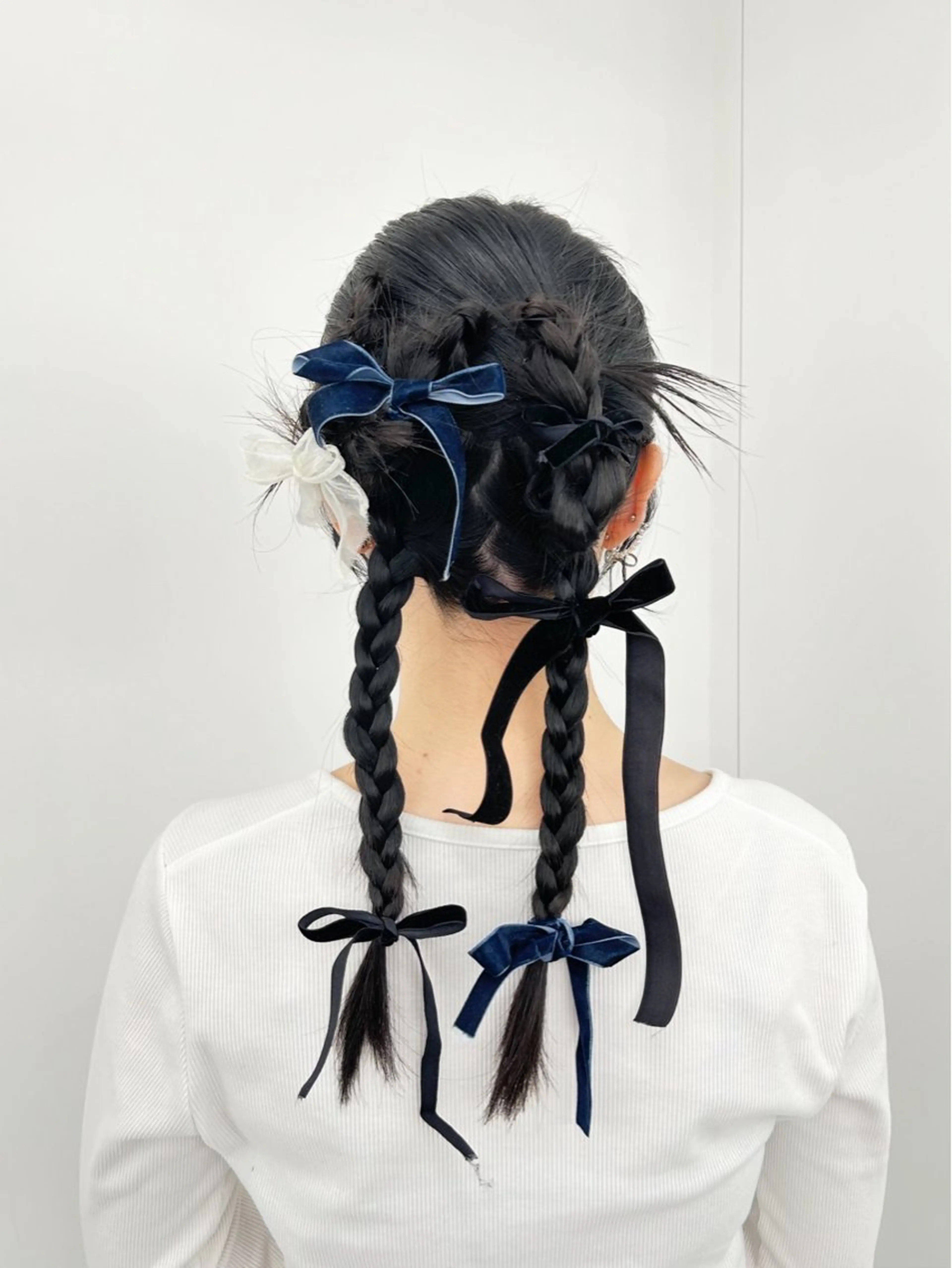 ロング ヘアアレンジ ヘアセット 韓国ヘア/顔周り ヘアセット/加藤優里のヘアスタイル