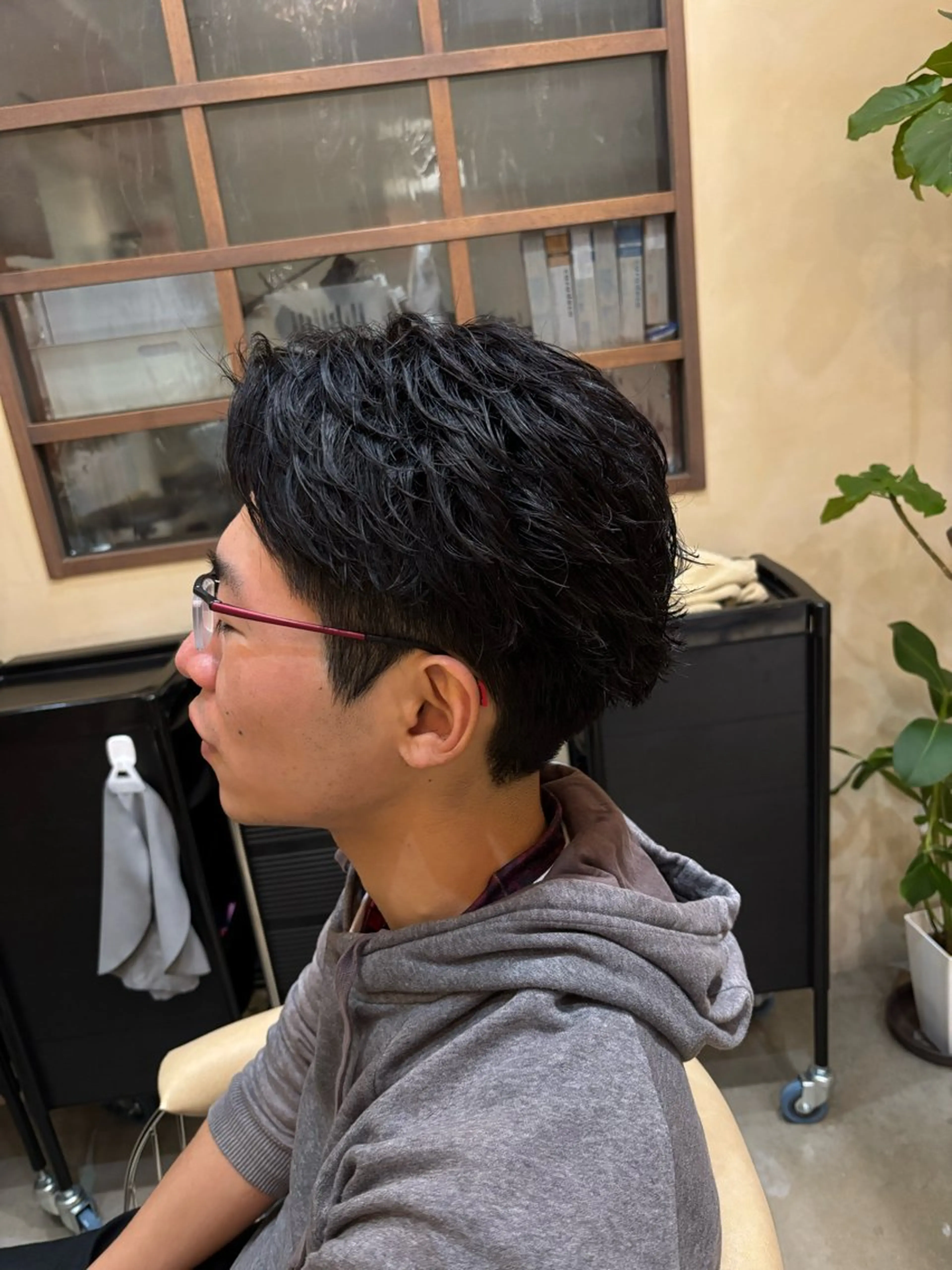 ショート メンズ カット パーマ 鹿児島 TSUBASAのヘアスタイル