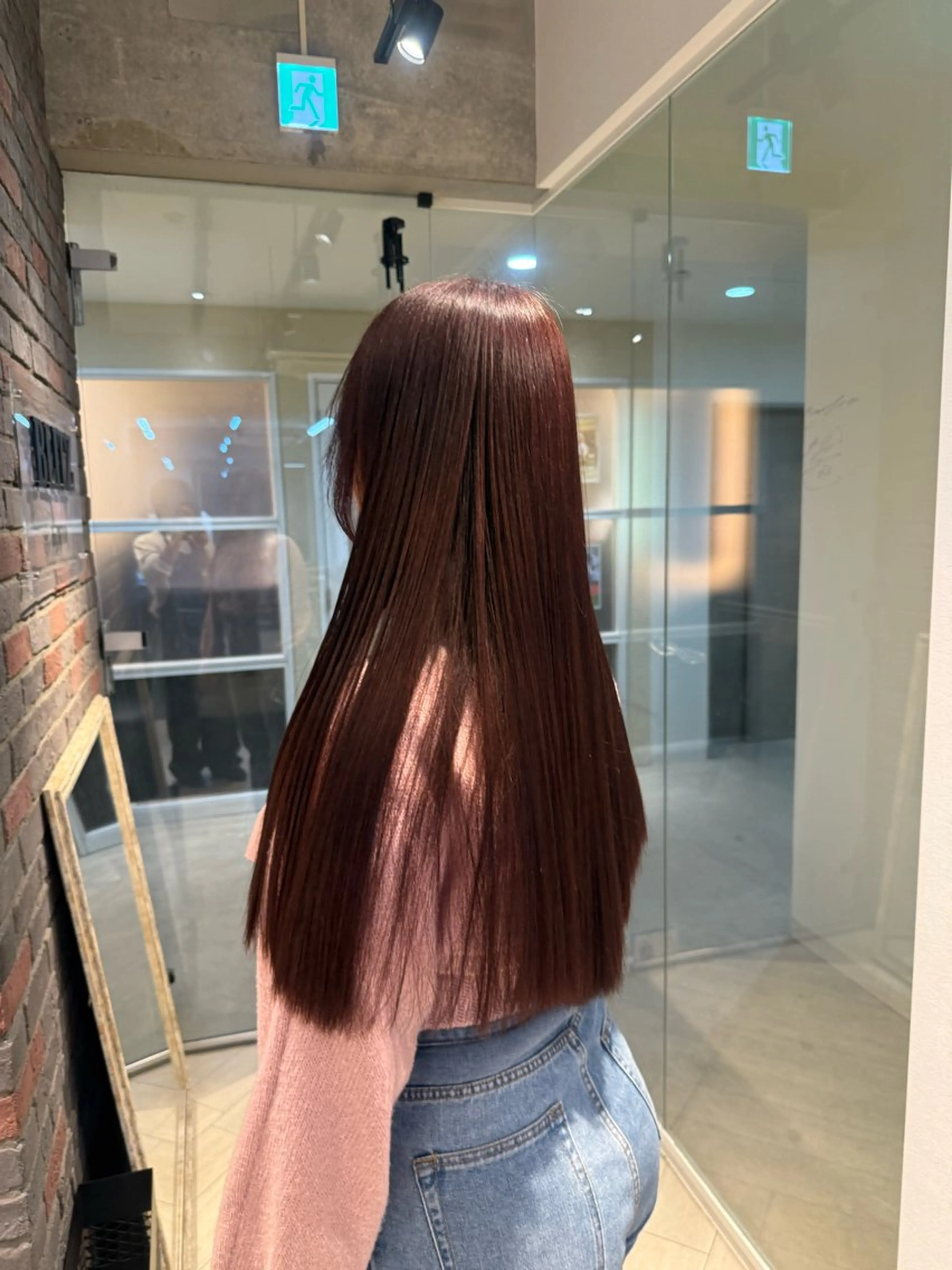 ミディアム カラー ヘアカラー トリートメント 栗原 莉玖のヘアスタイル