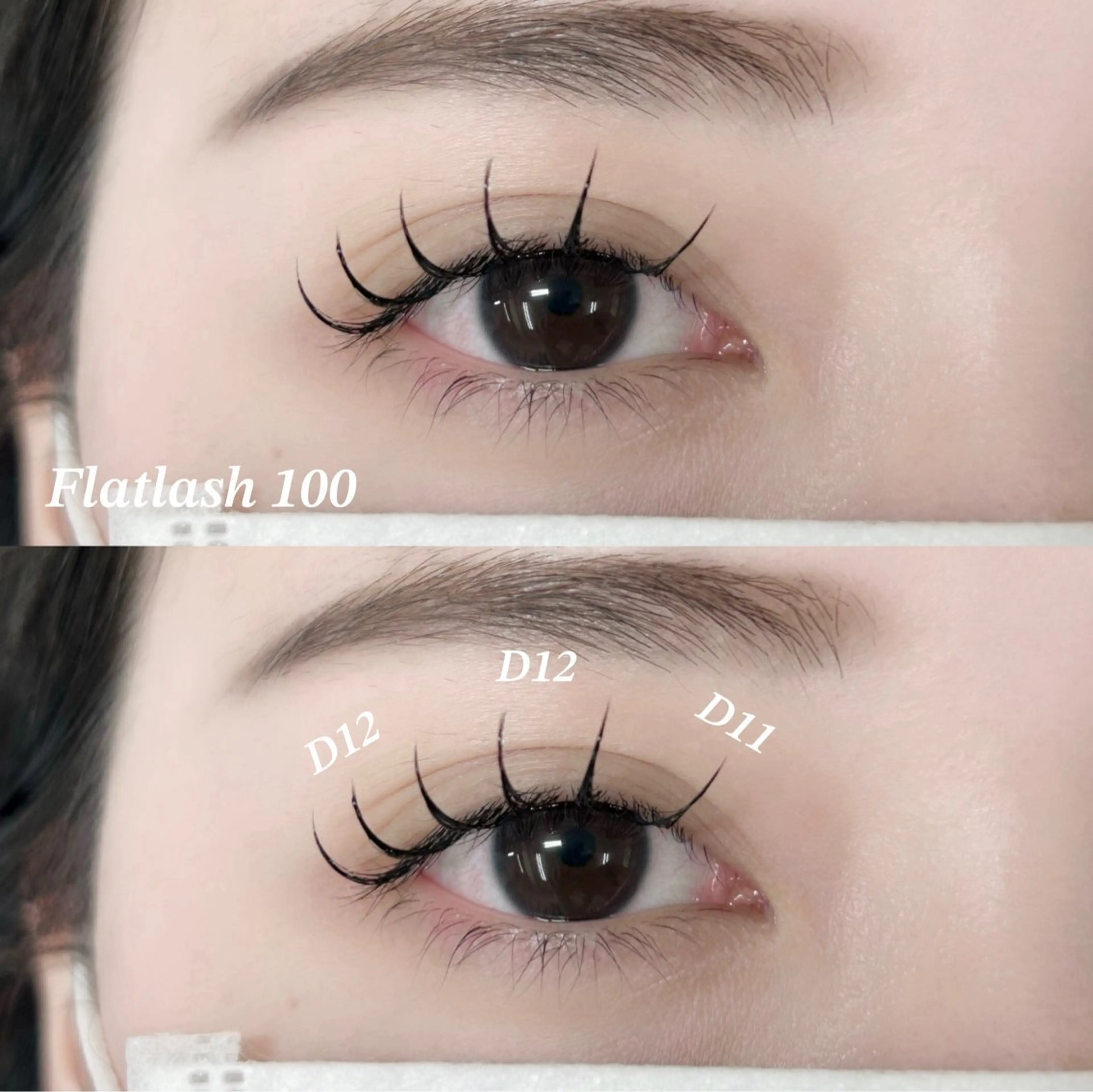 マツエク・マツパ フラットラッシュ こばやし りなのマツエク・マツパデザイン