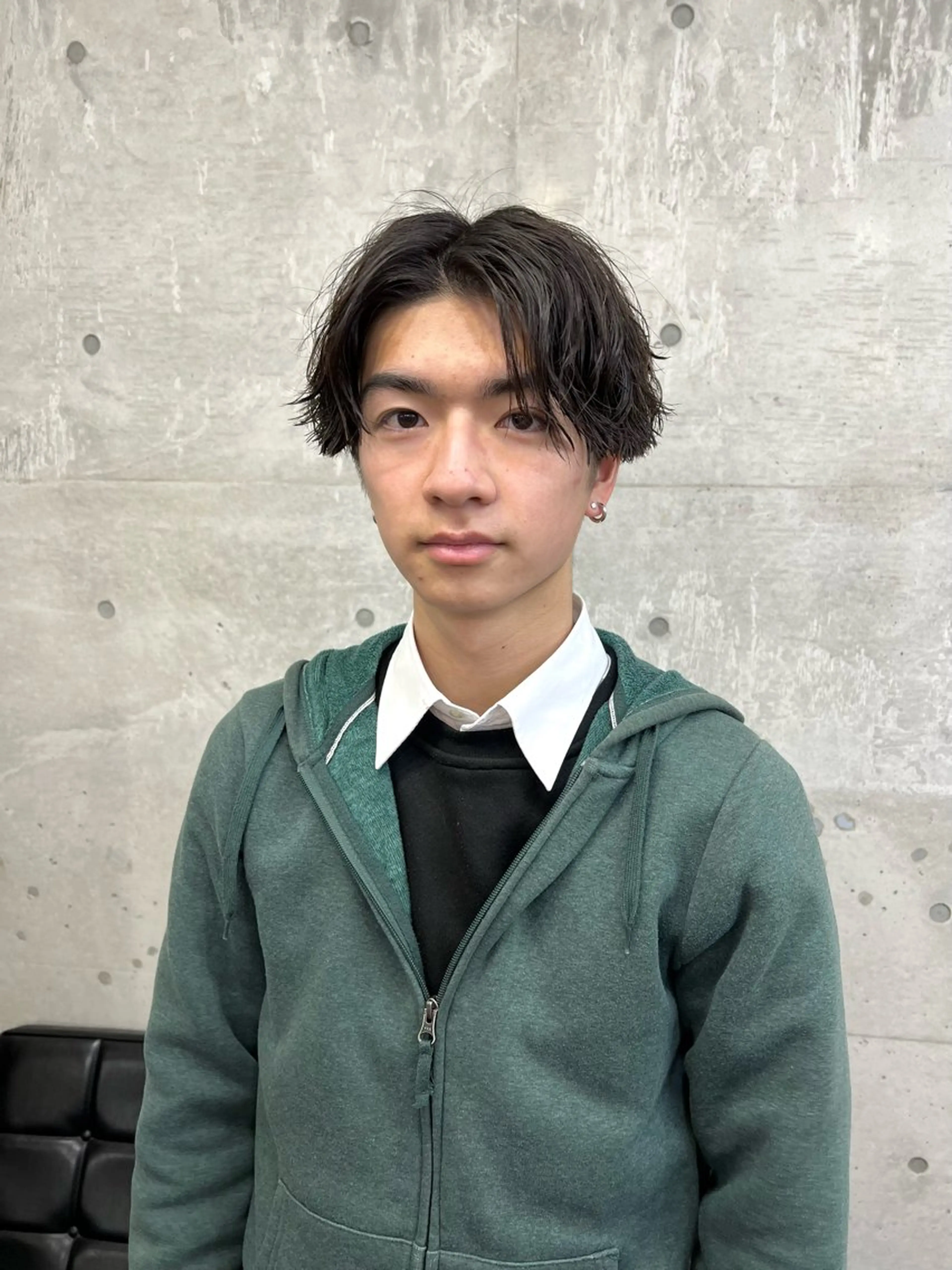 ショート メンズ センターパート メンズパーマ Yui/ショート /シャドウパーマのヘアスタイル