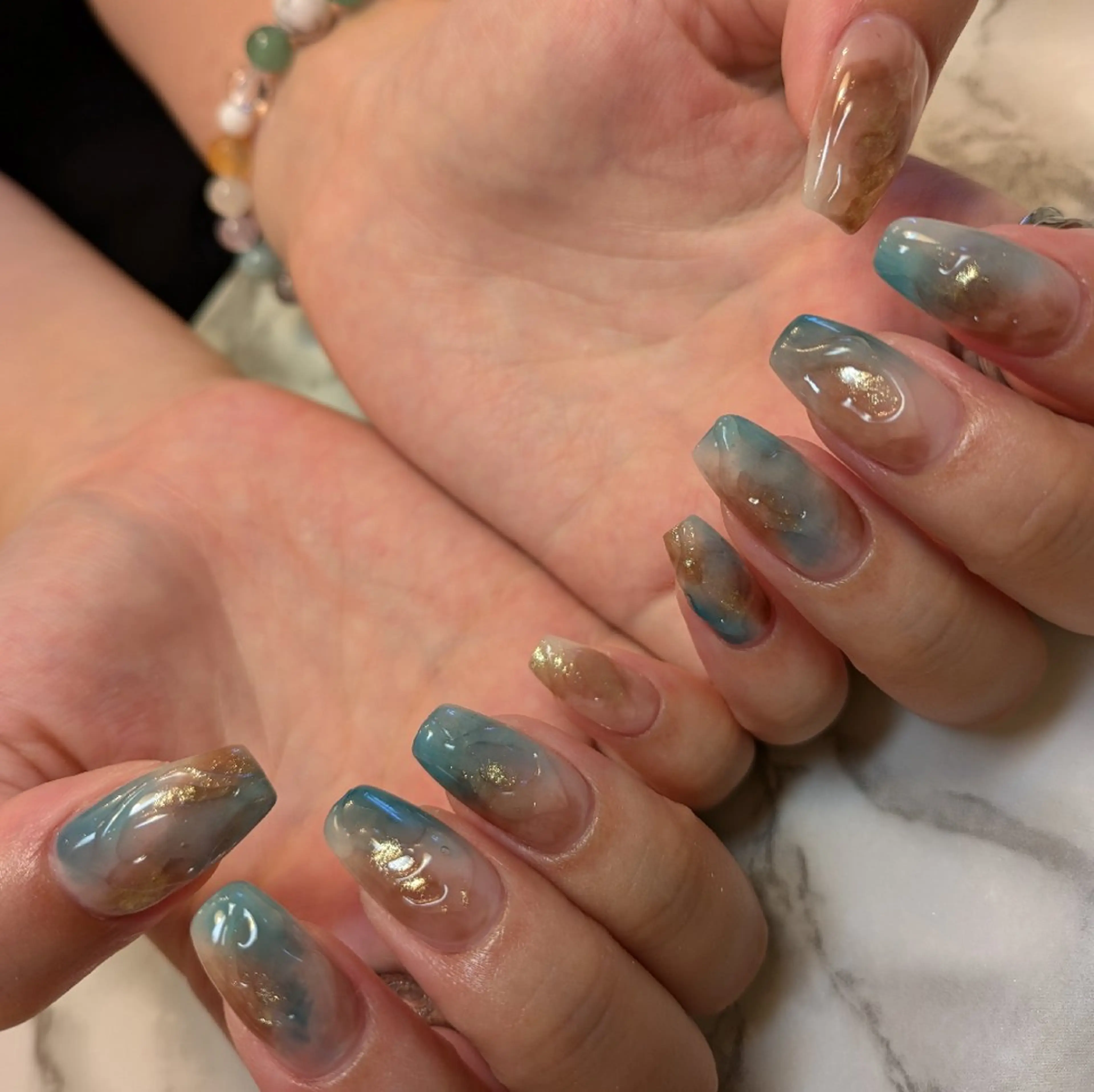 ネイル ニュアンスネイル ジェヌインネイル 河内のネイルデザイン