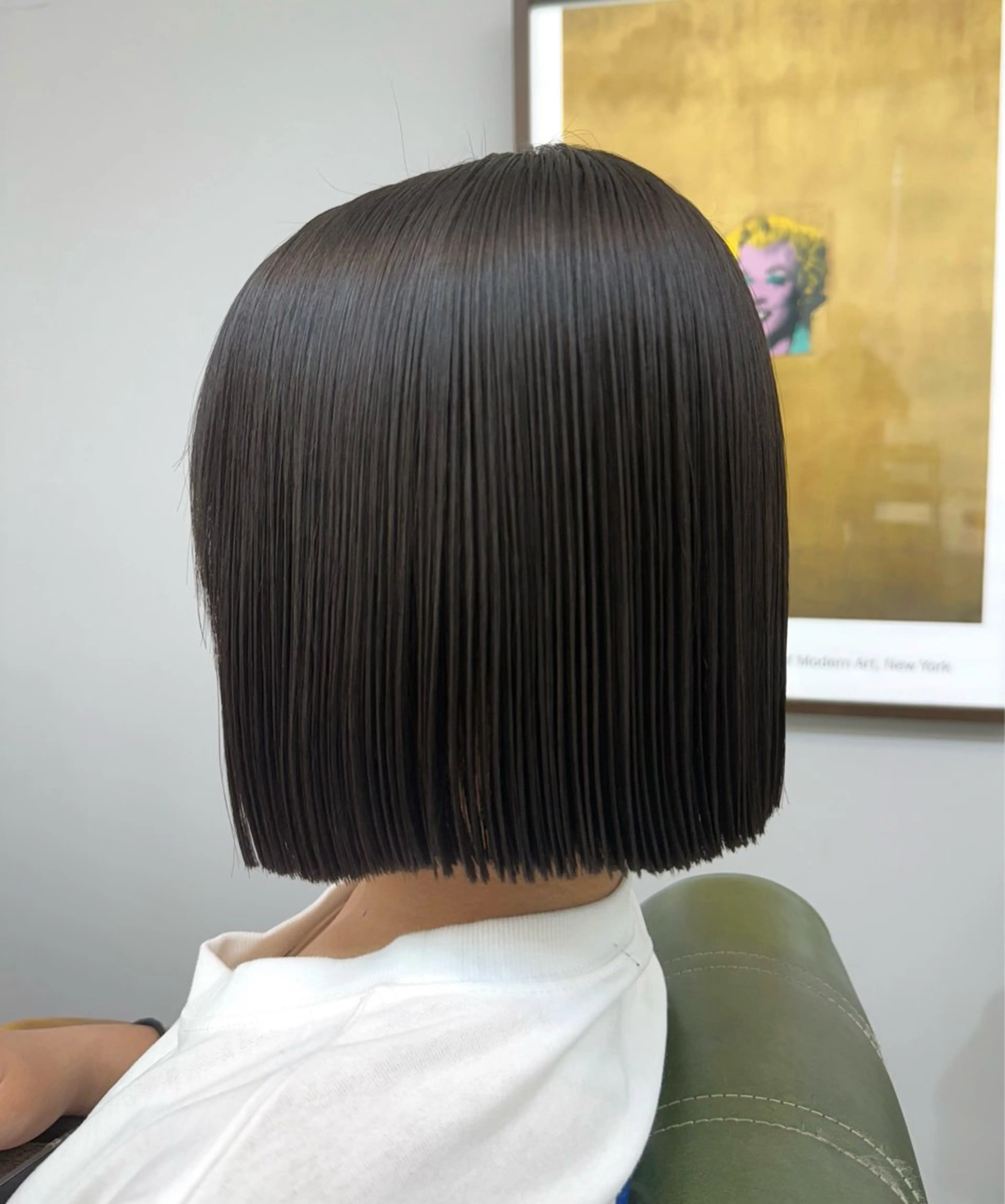 ショート 切りっぱなしボブ ボブ 縮毛矯正 川村 涼介のヘアスタイル