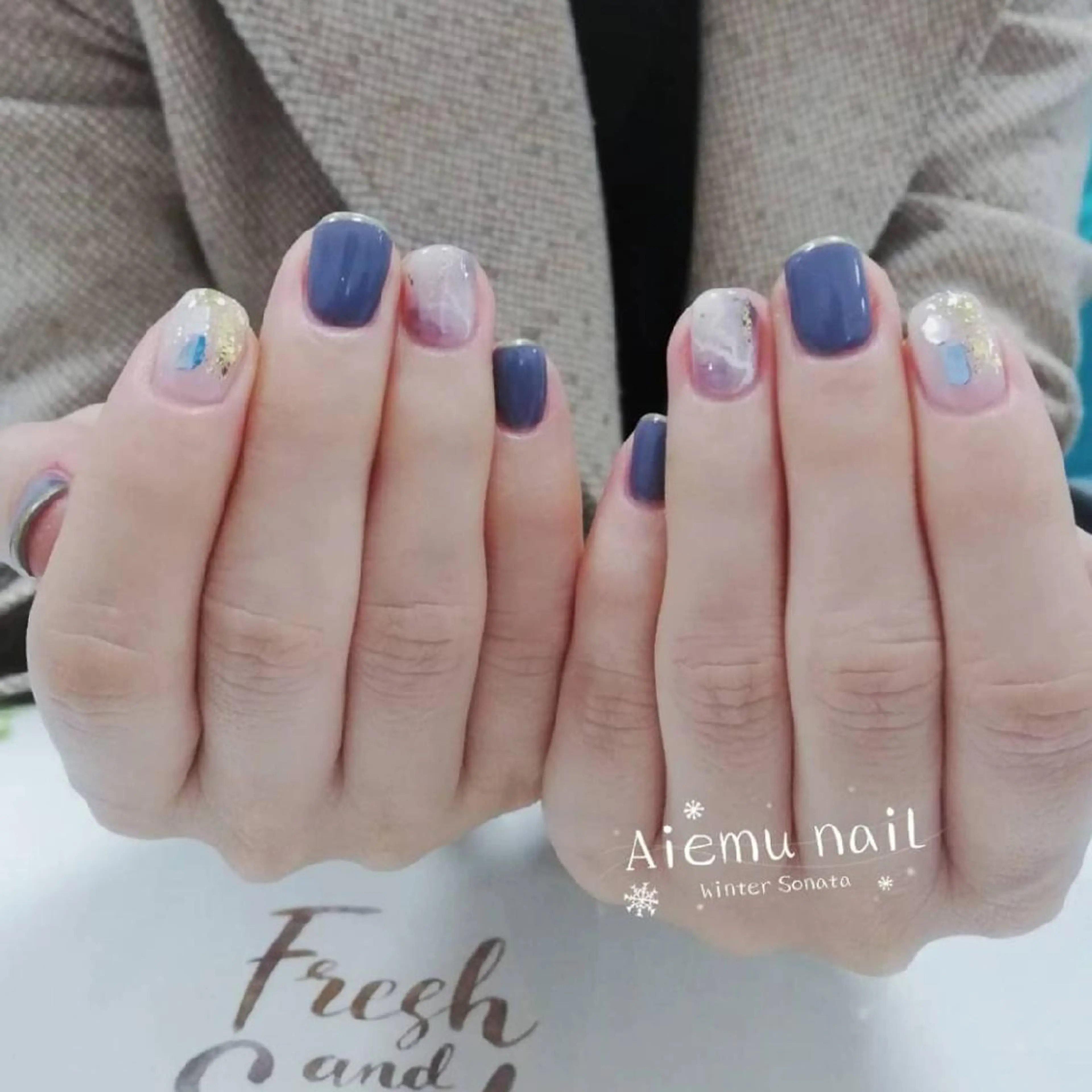 カラー ネイル 横浜市中区曙町 E·U·Bネイルのネイルデザイン