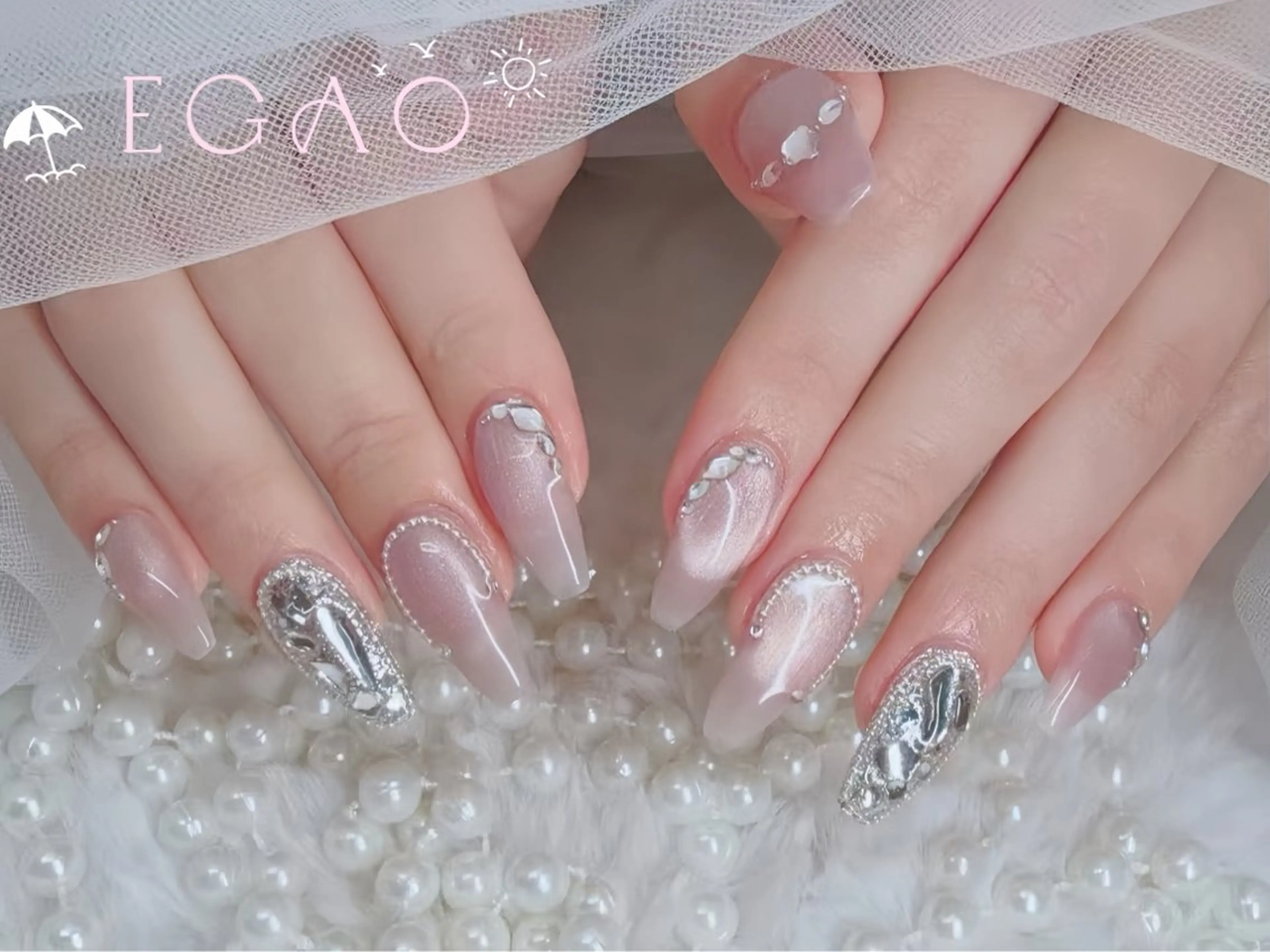 ネイル アートネイル フットネイル フレンチネイル ジェルネイル グラデーション ハンドネイル Egao Nail錦糸町店のネイルデザイン