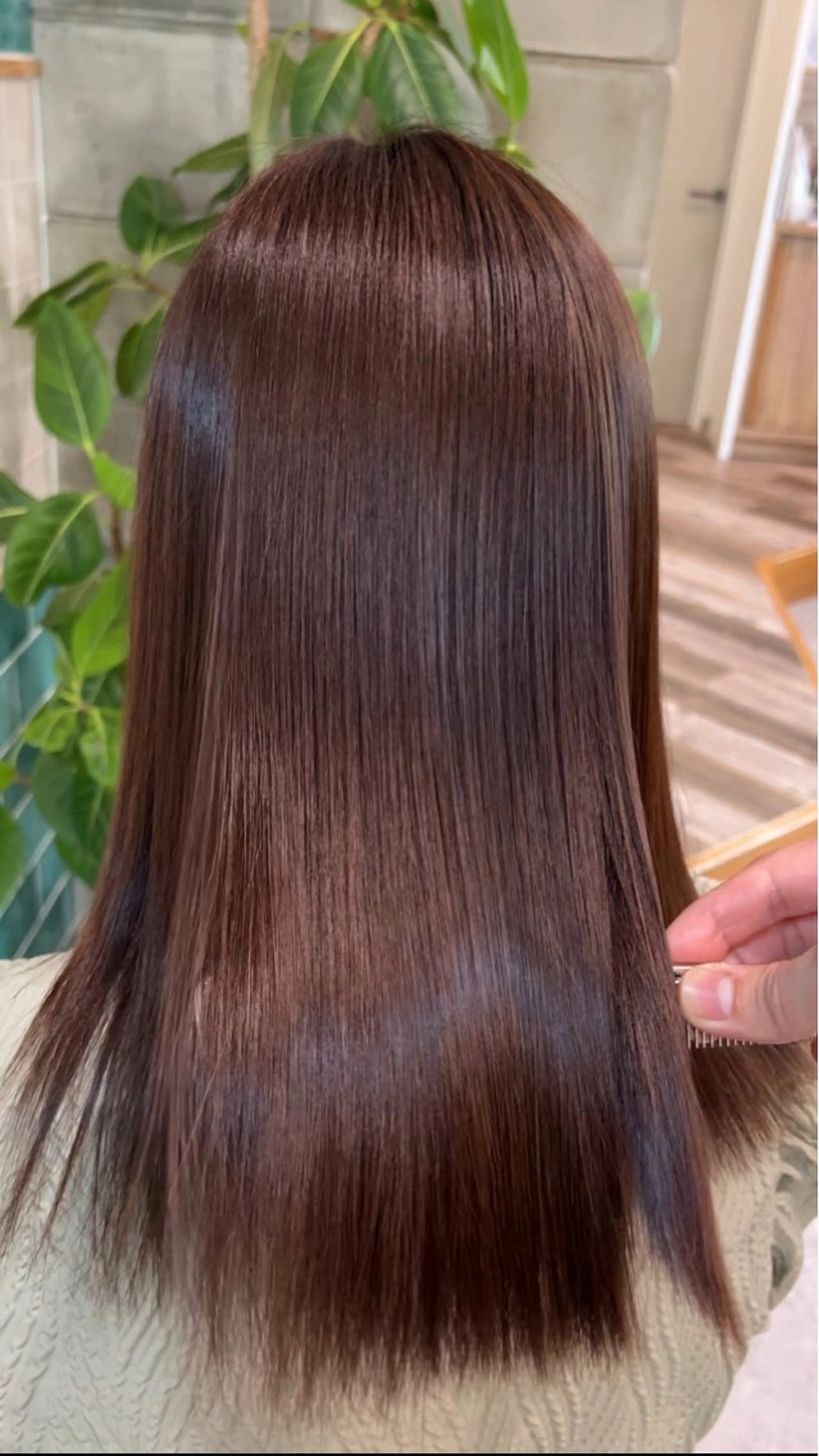 ロング ブリーチ/ストレート ダブルカラーtetoのヘアスタイル