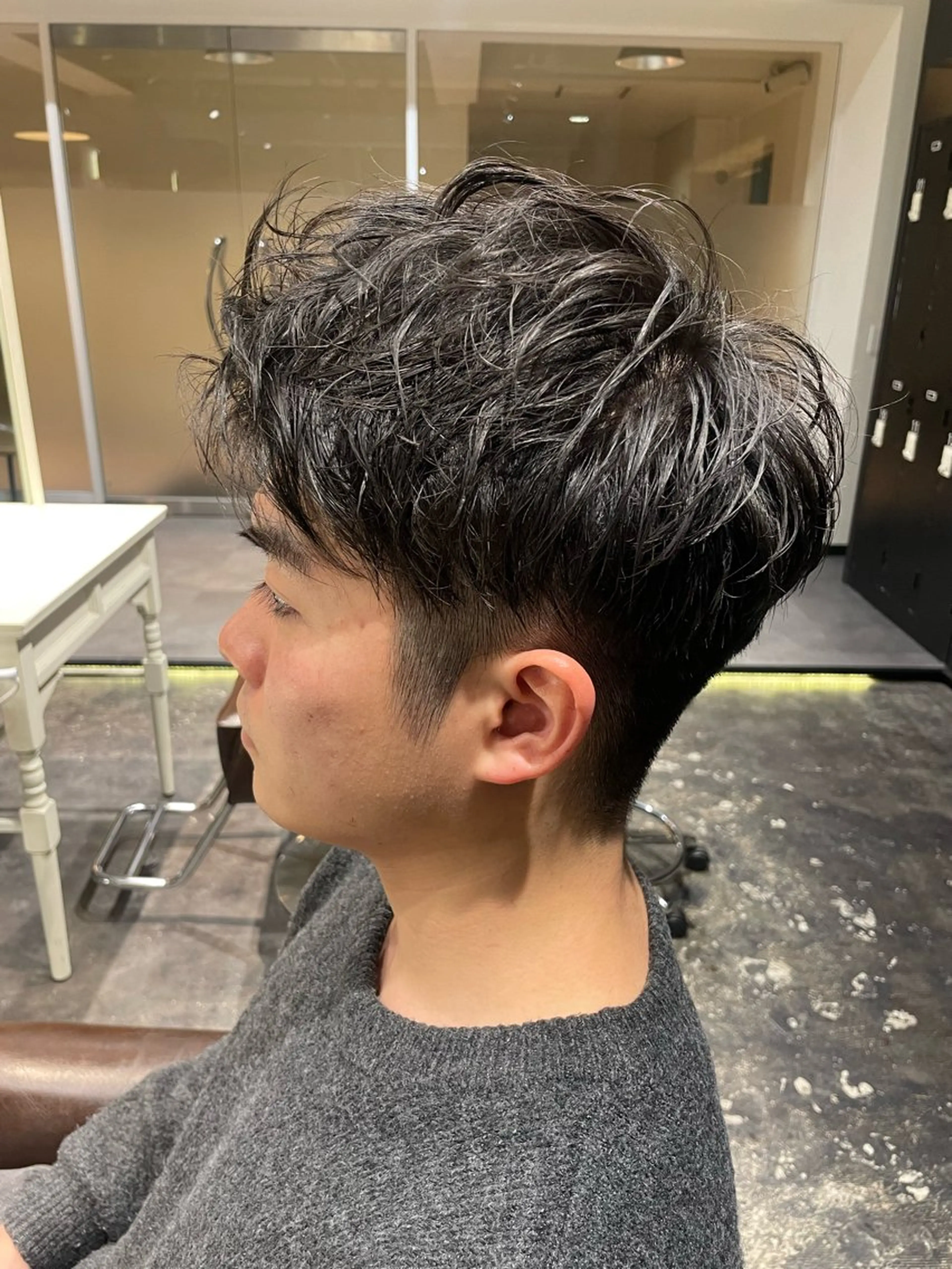 パーマ メンズ カット パーマ 💈メンズ職人 ルキト💈のヘアスタイル