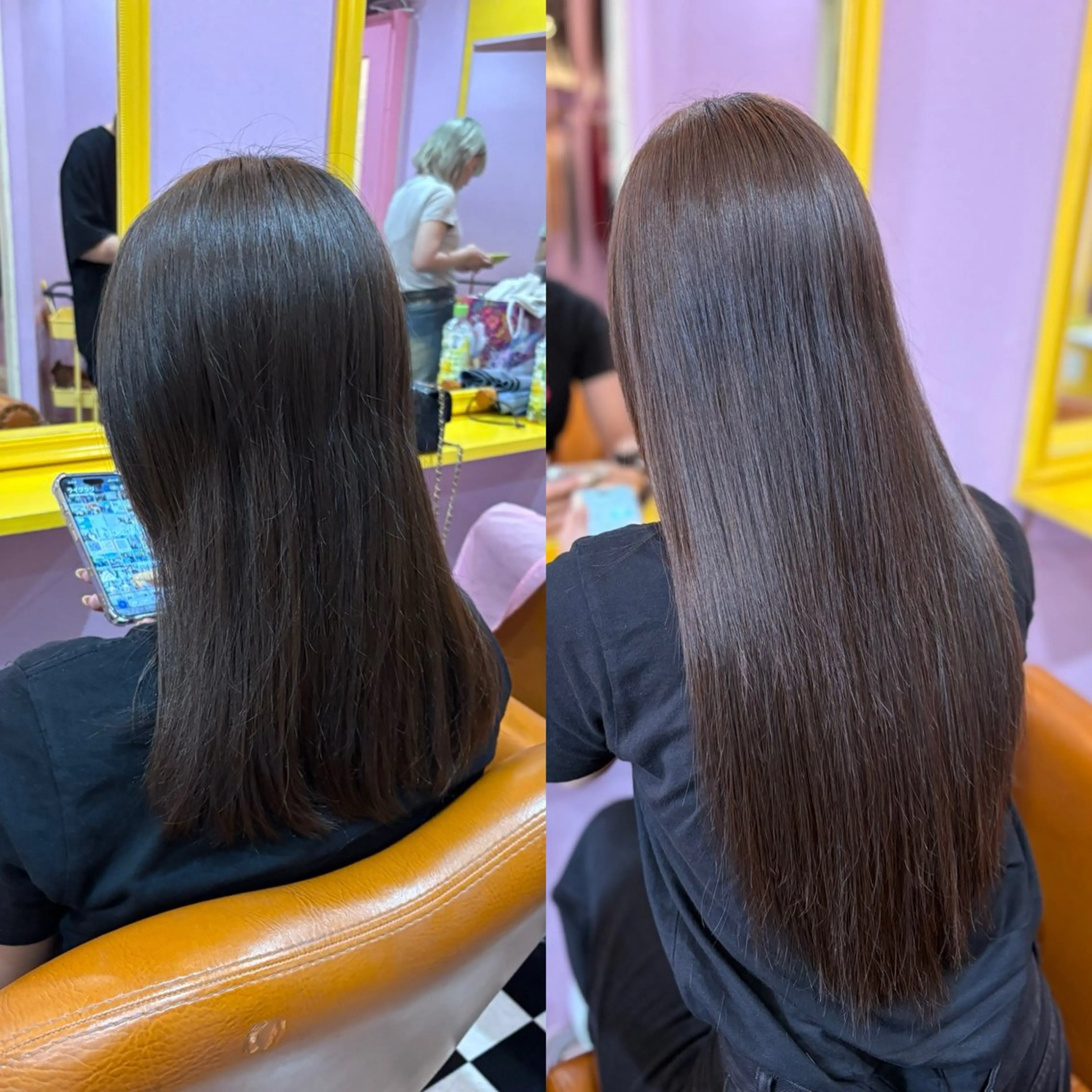 セミロング エクステ チビ編み込みエクステ どぅ〜す/YUIのヘアスタイル