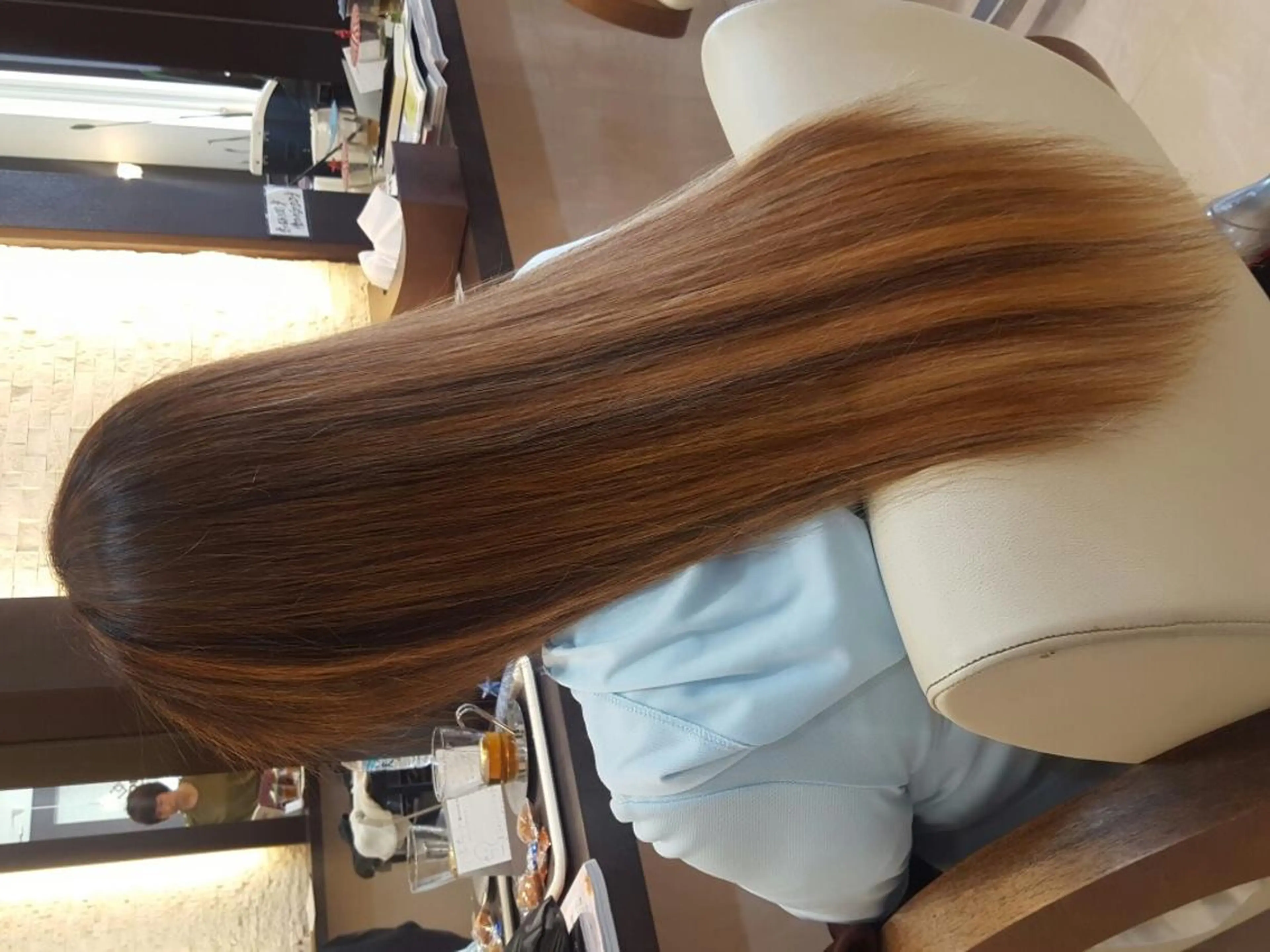 ロング カラー グラデーションカラー ハイライトカラー ハイライト 森下 勝誠のヘアスタイル