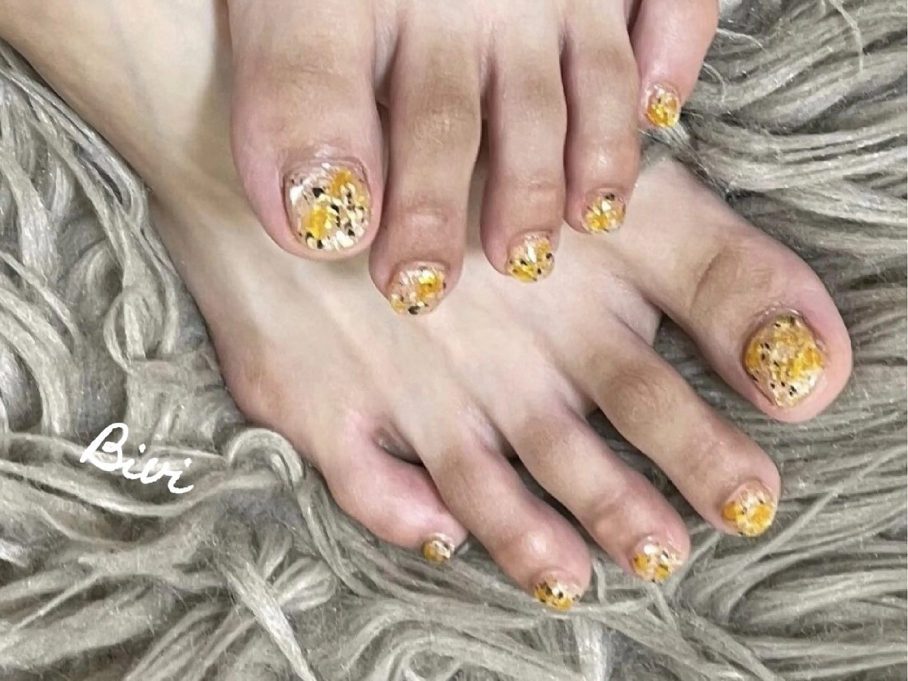 ネイル フットネイル ニュアンスネイル フットネイル ♡Bivi♡自爪に 優しいネイルサロンのネイルデザイン