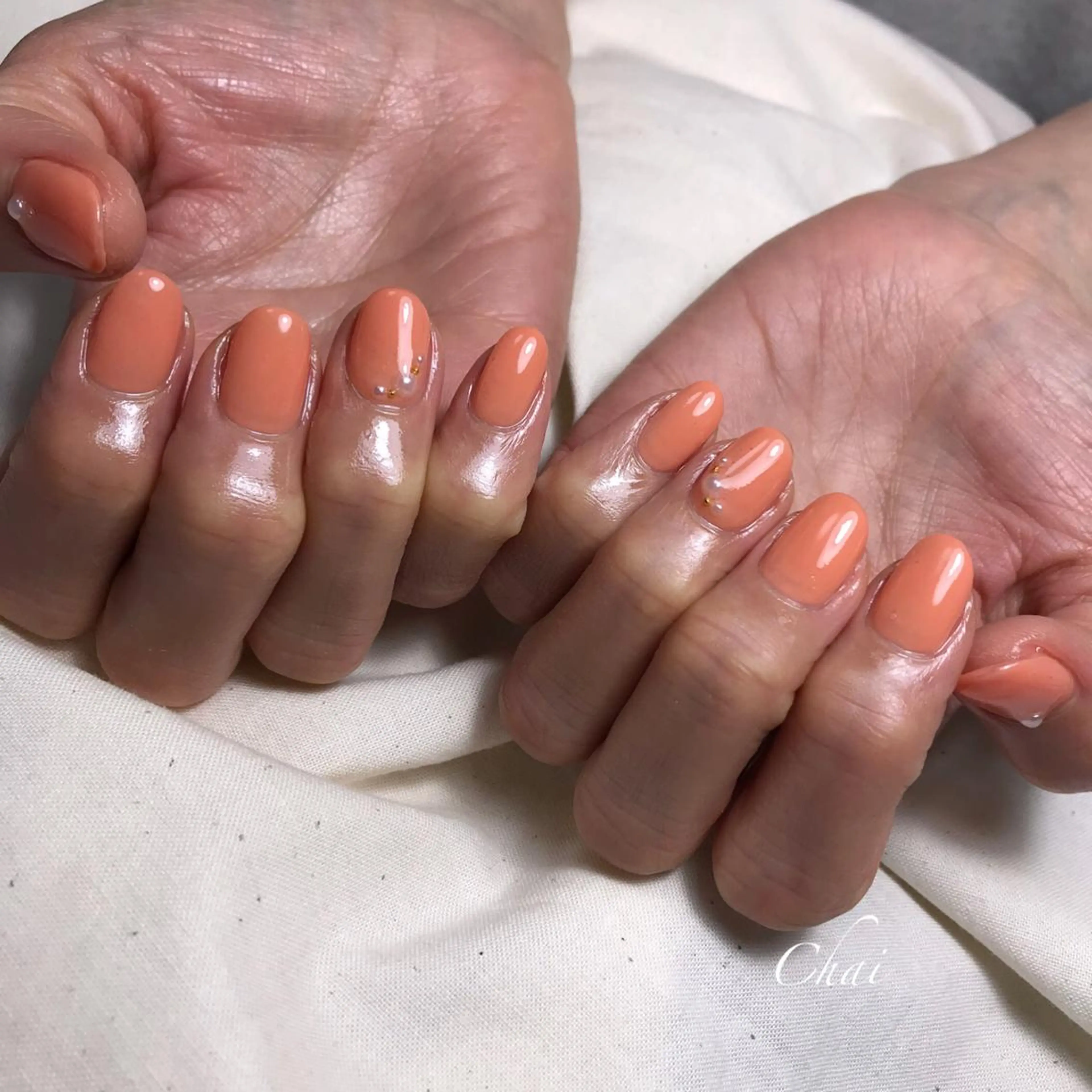 ネイル ストーンネイル ハンドネイル 💅chainail _aiのネイルデザイン