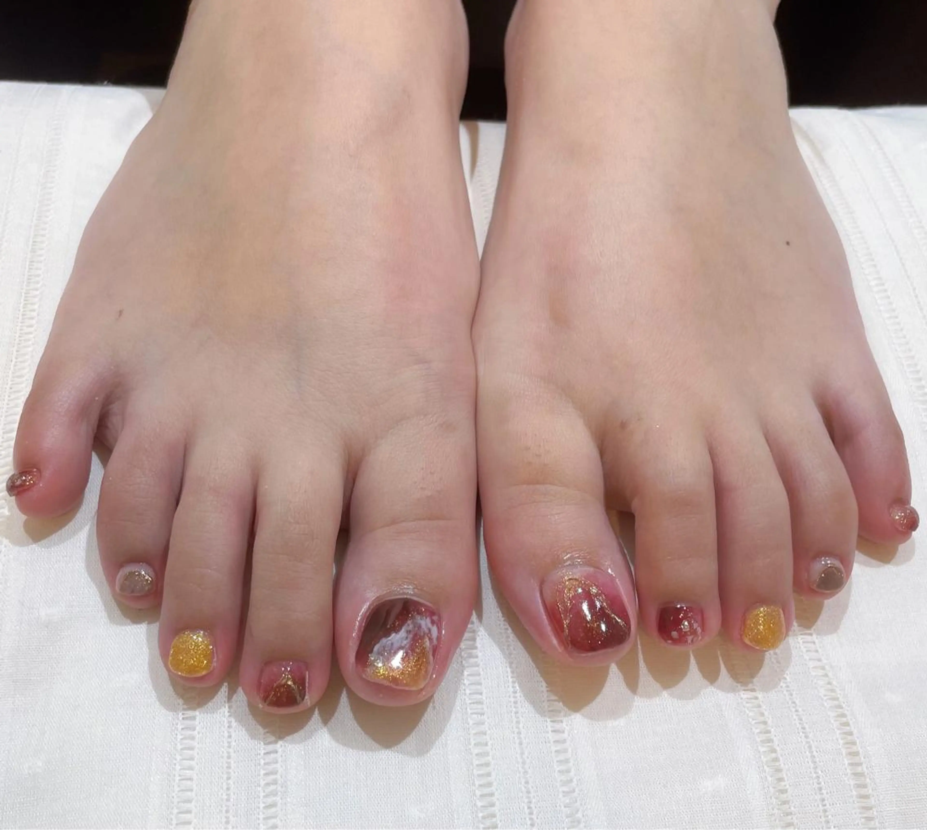ネイル フットネイル 髙橋 優菜のネイルデザイン