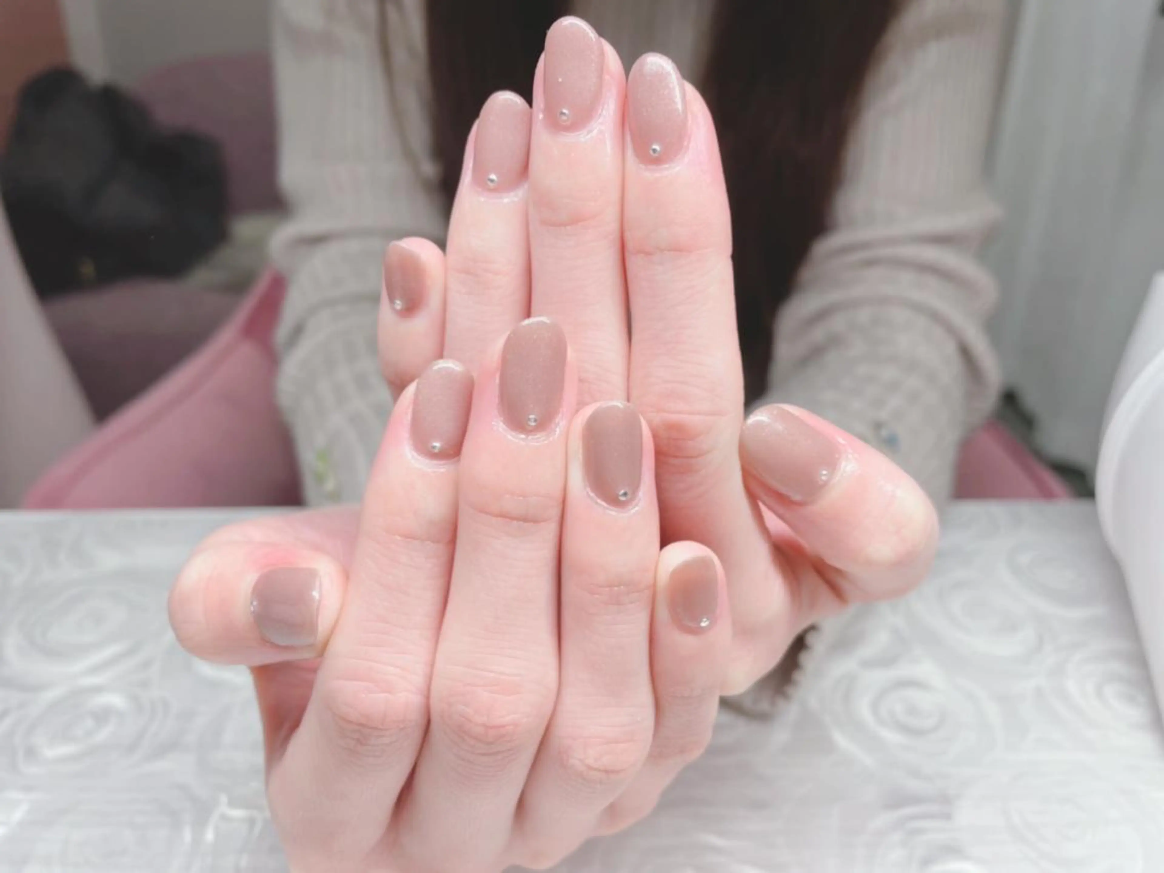 カラー ネイル オフィスネイル シンプルネイル 芦辺 香奈のネイルデザイン