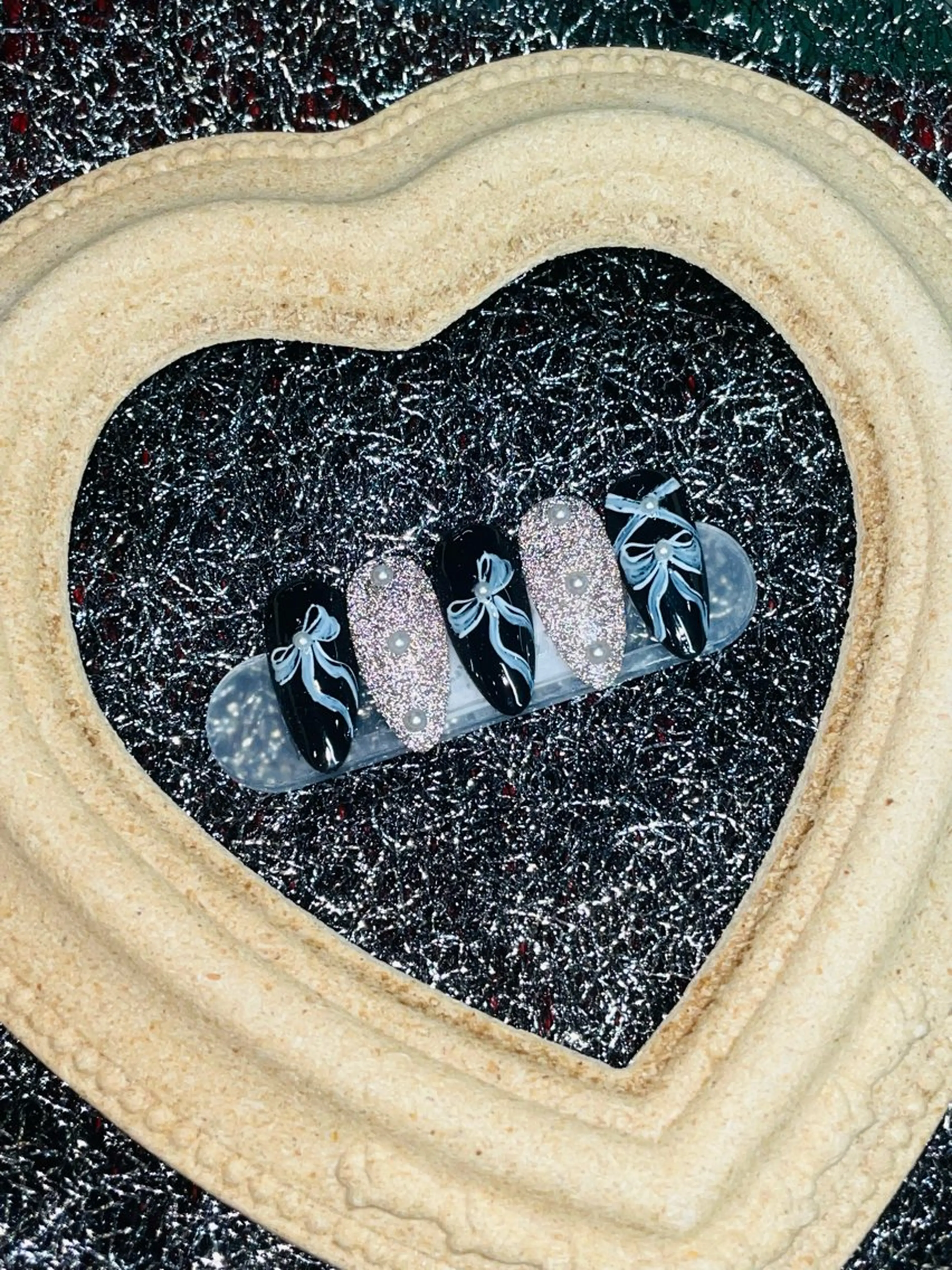 ネイル アートネイル リボン I-nail Moeのネイルデザイン