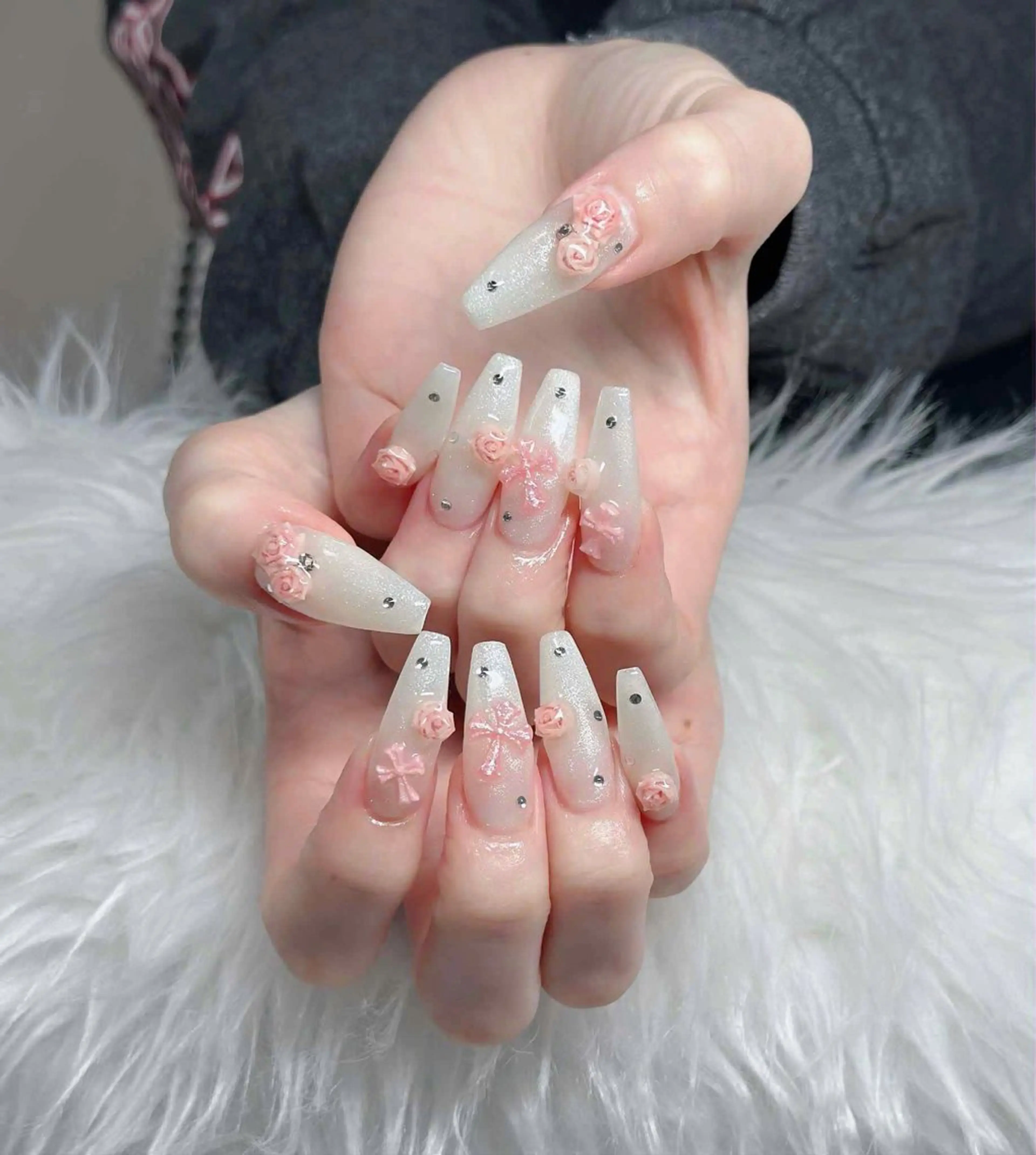 ネイル フレンチネイル ジェルネイル ハロウィン 韓国ネイル マグネットネイル ハンドネイル Hbaby nailのネイルデザイン