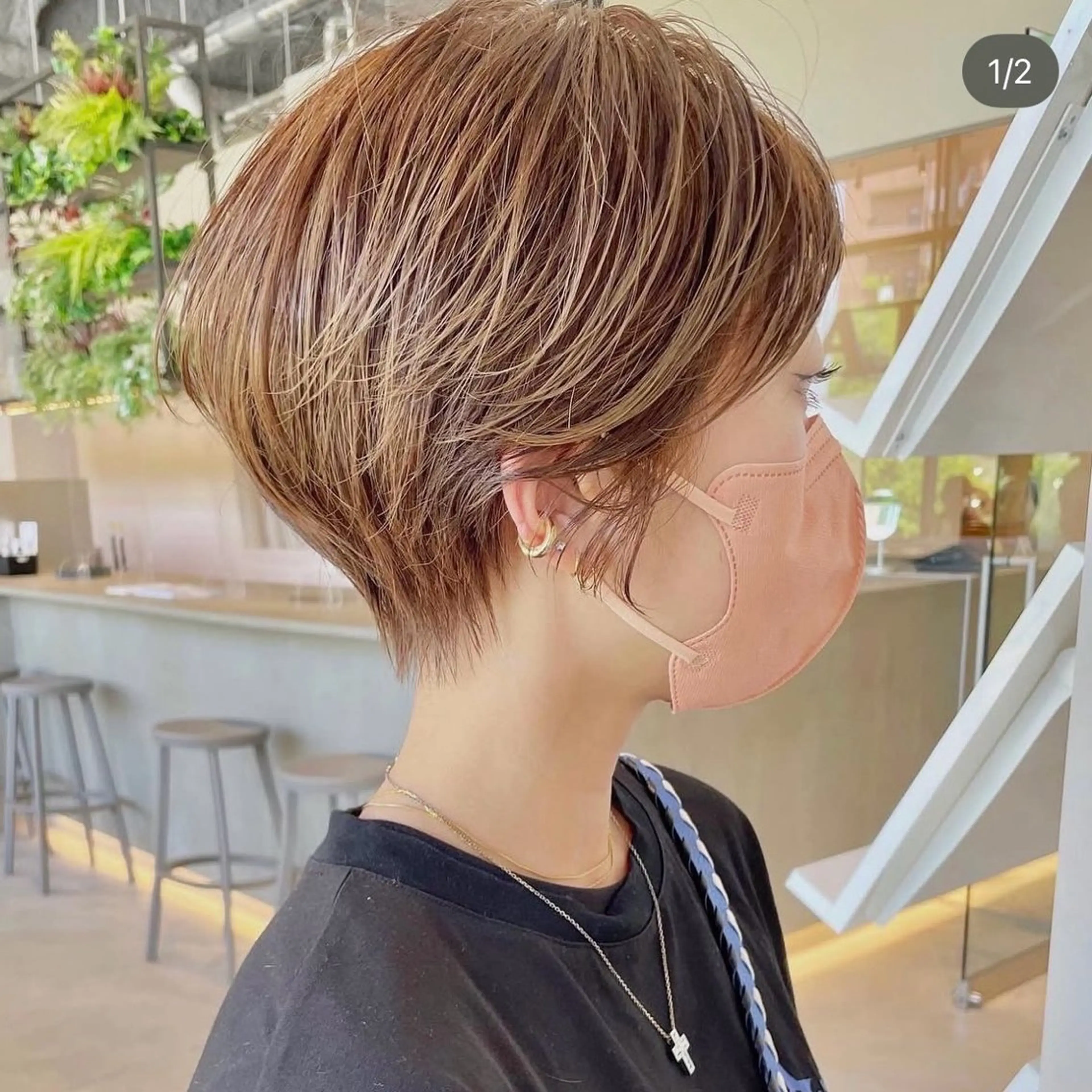 ショート カラー ARCHEsaito モデルレッスンのヘアスタイル