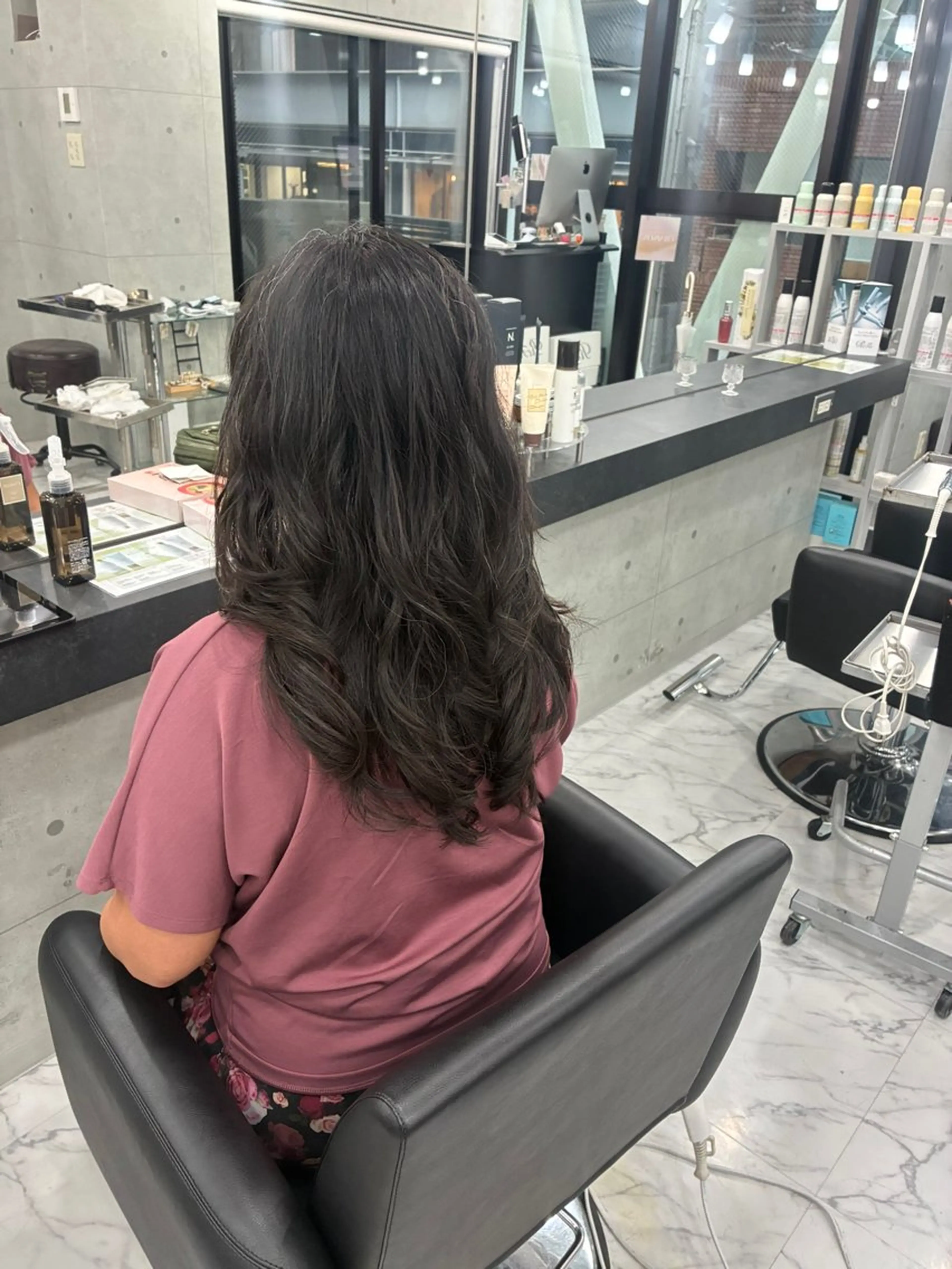 ロング パーマ カット パーマ Endearing所属・Endearing 北澤那未🌟銀座のヘアスタイル