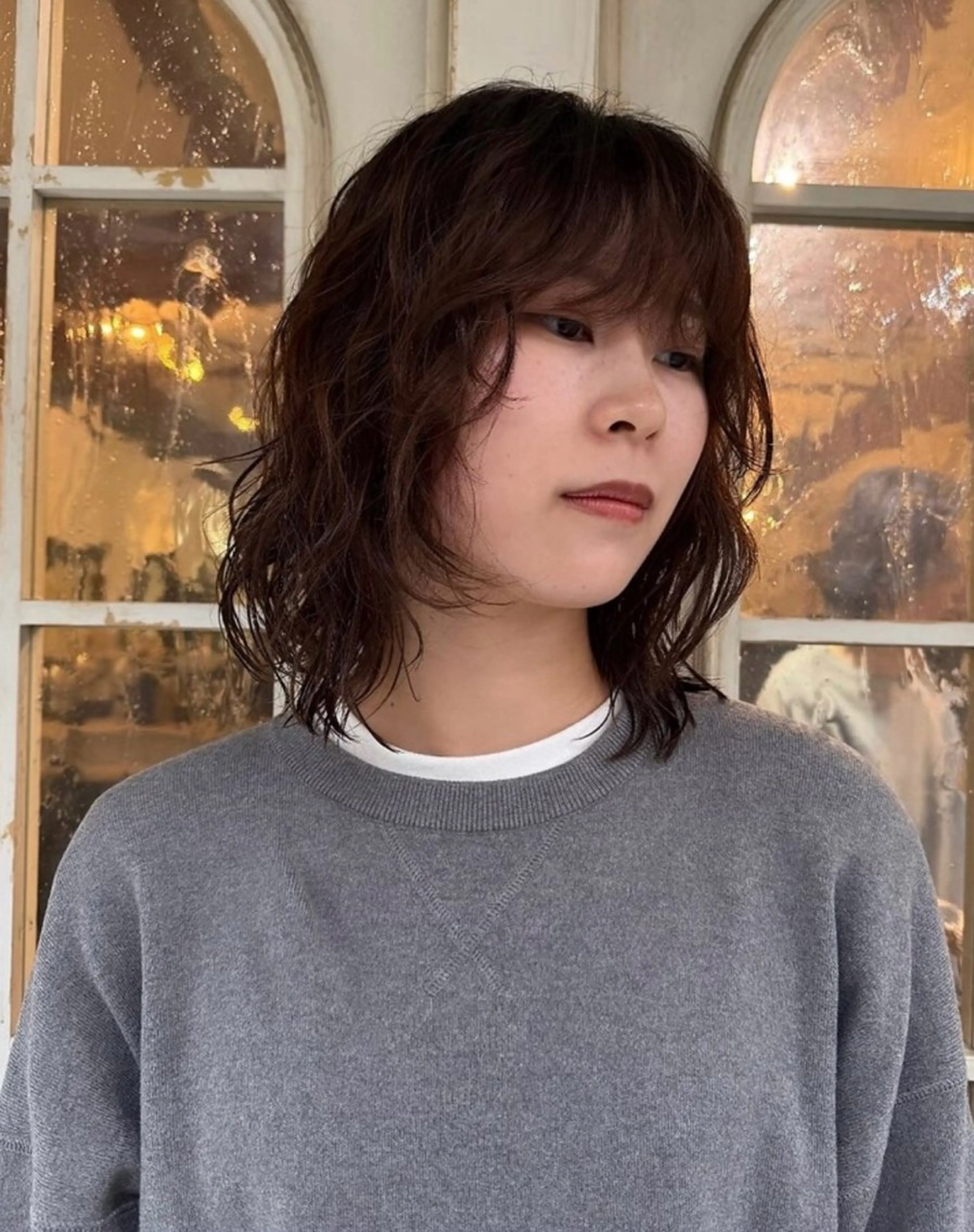 ミディアム カラー 表参道／似合わせカラ ー/西嶋大翔のヘアスタイル