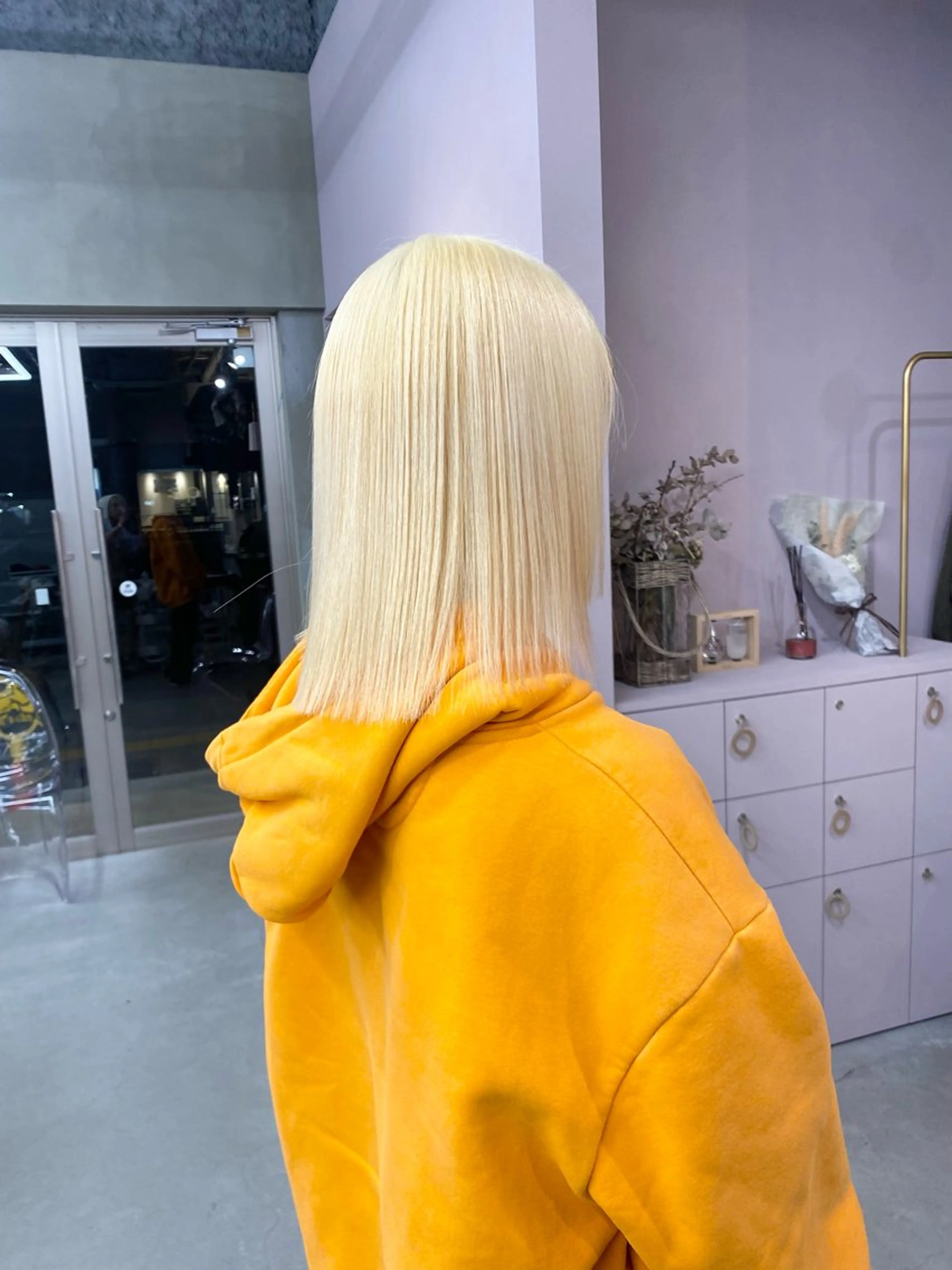 ミディアム カラー ヘアカラー 前橋 姫奈のヘアスタイル