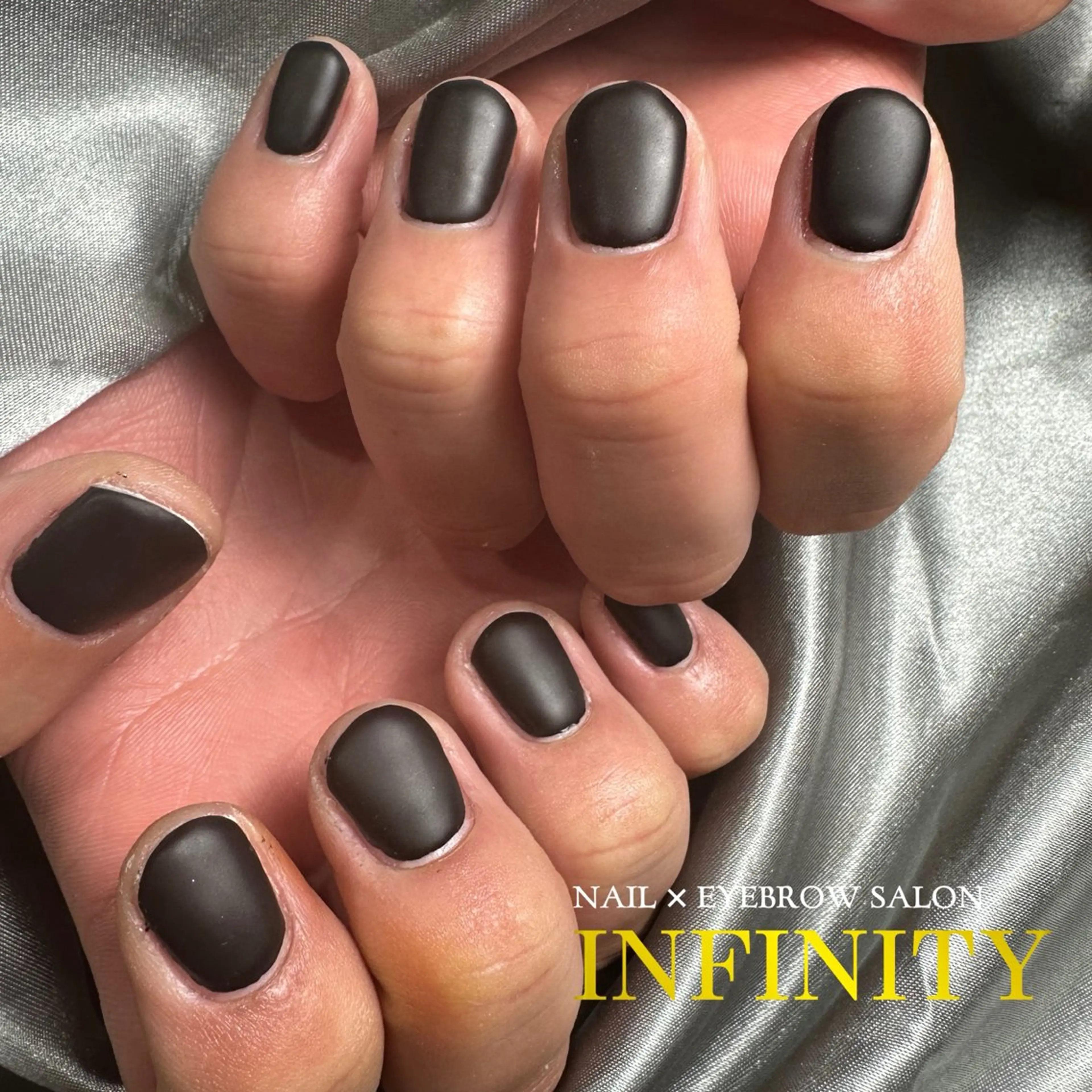 メンズ ネイル メンズネイル ワンカラーネイル ハンドネイル INFINITY Sachiのネイルデザイン