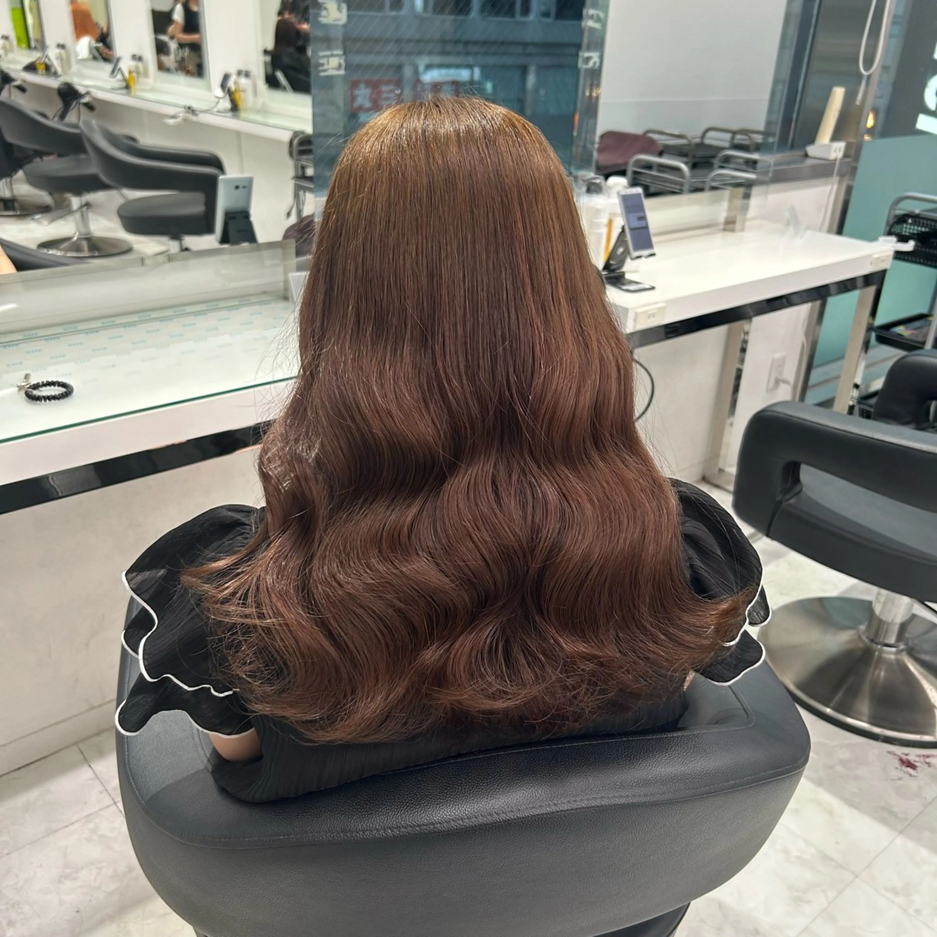 セミロング ヘアカラー 🤍大人っぽ韓国暗髪 🤍Asuka🤍のヘアスタイル