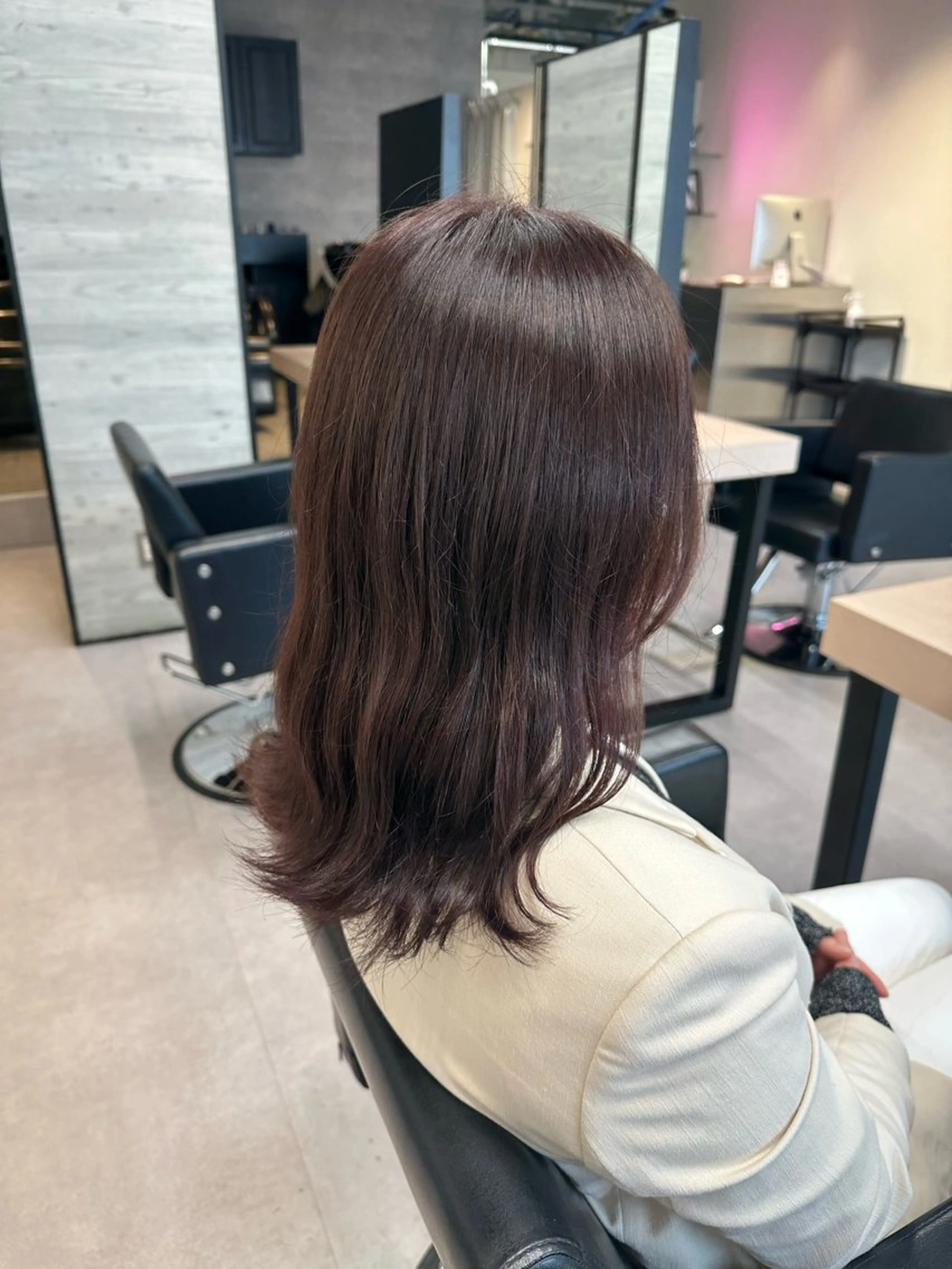 ミディアム カラー カット トリートメント 🪞個室サロン/韓国 艶髪/keito🪞のヘアスタイル